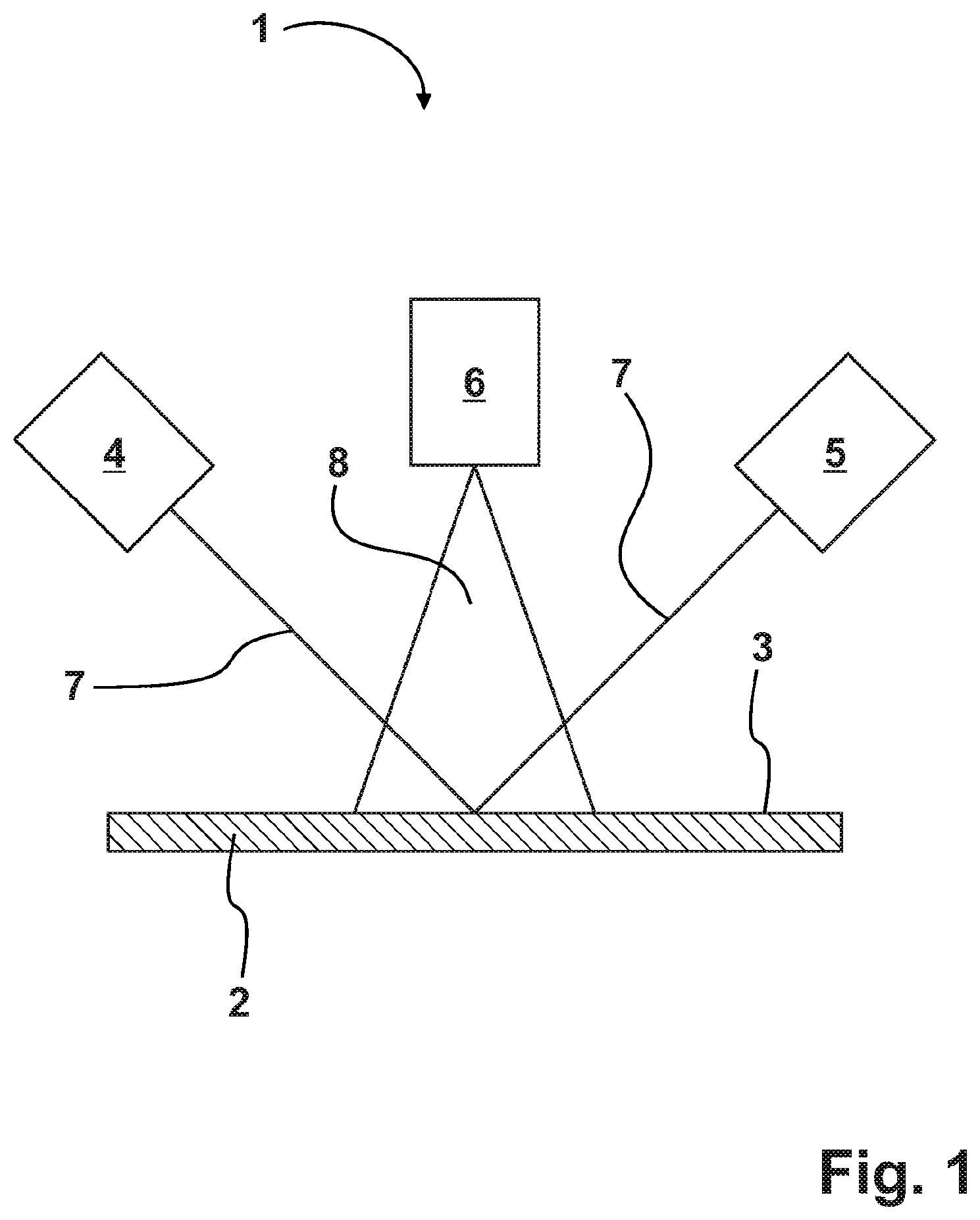 Patent US12174008 Figure 1 – Device and method for inspecting reflective surfaces