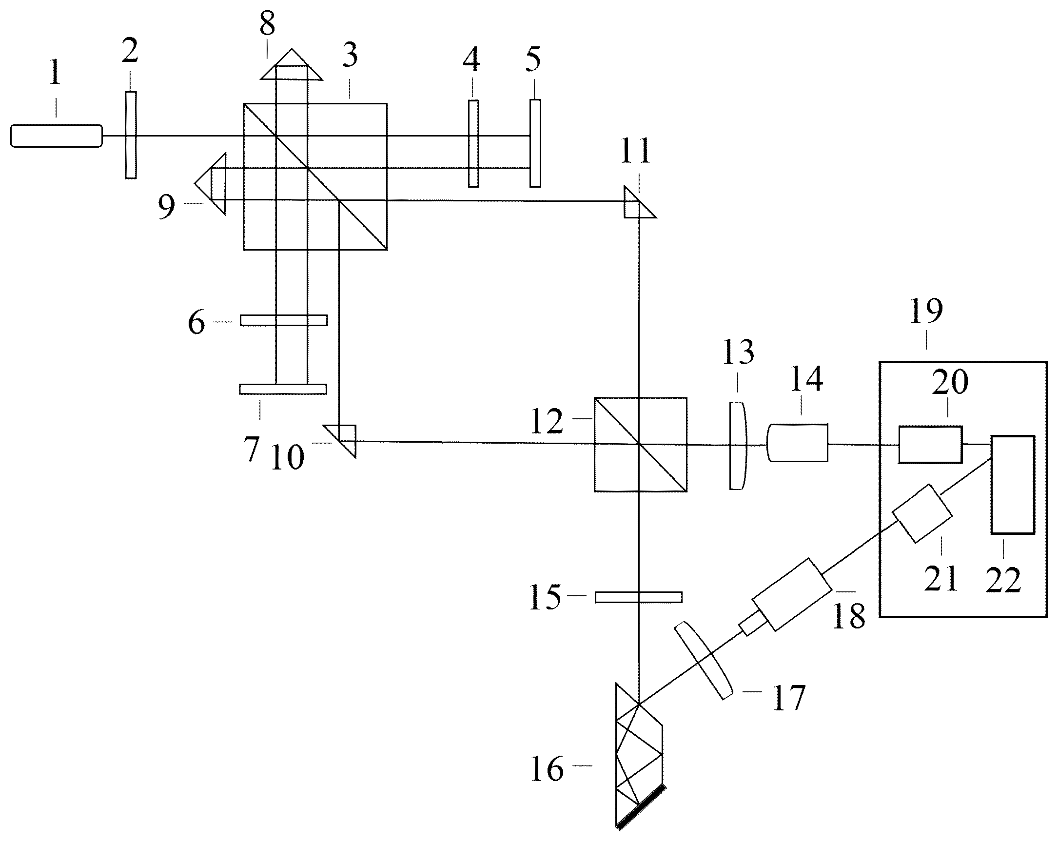 Patent US12174017 — Composite measurement system for measuring nanometer displacement — Figure 1