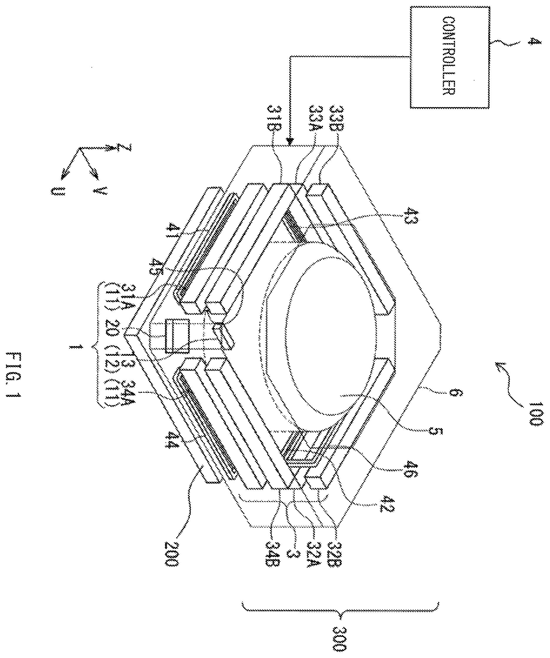 Patent US12174045 — Position detection unit, lens module, and imaging apparatus — Figure 1