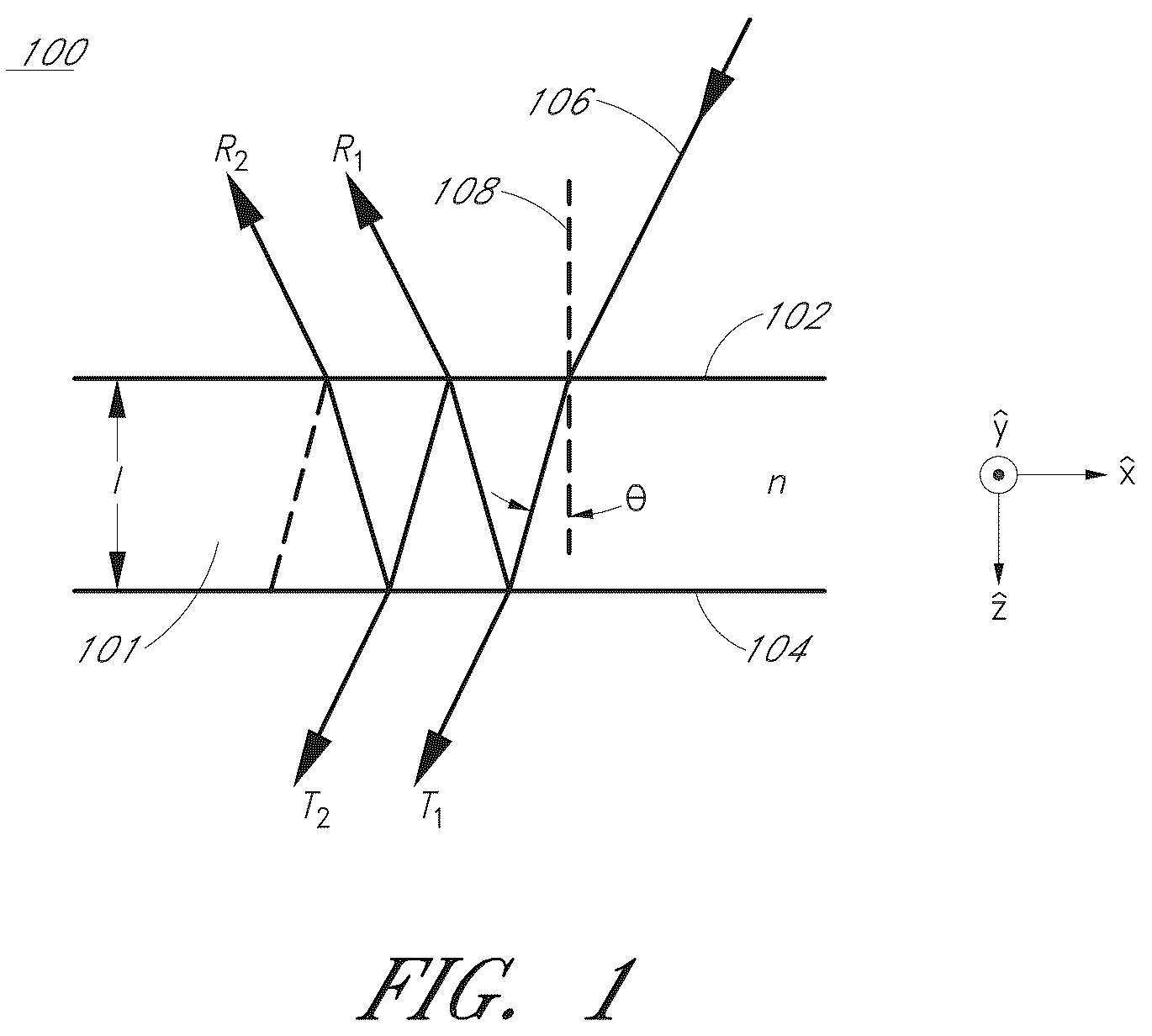 Patent US12174070 — Fabry-perot fourier transform spectrometer — Figure 1