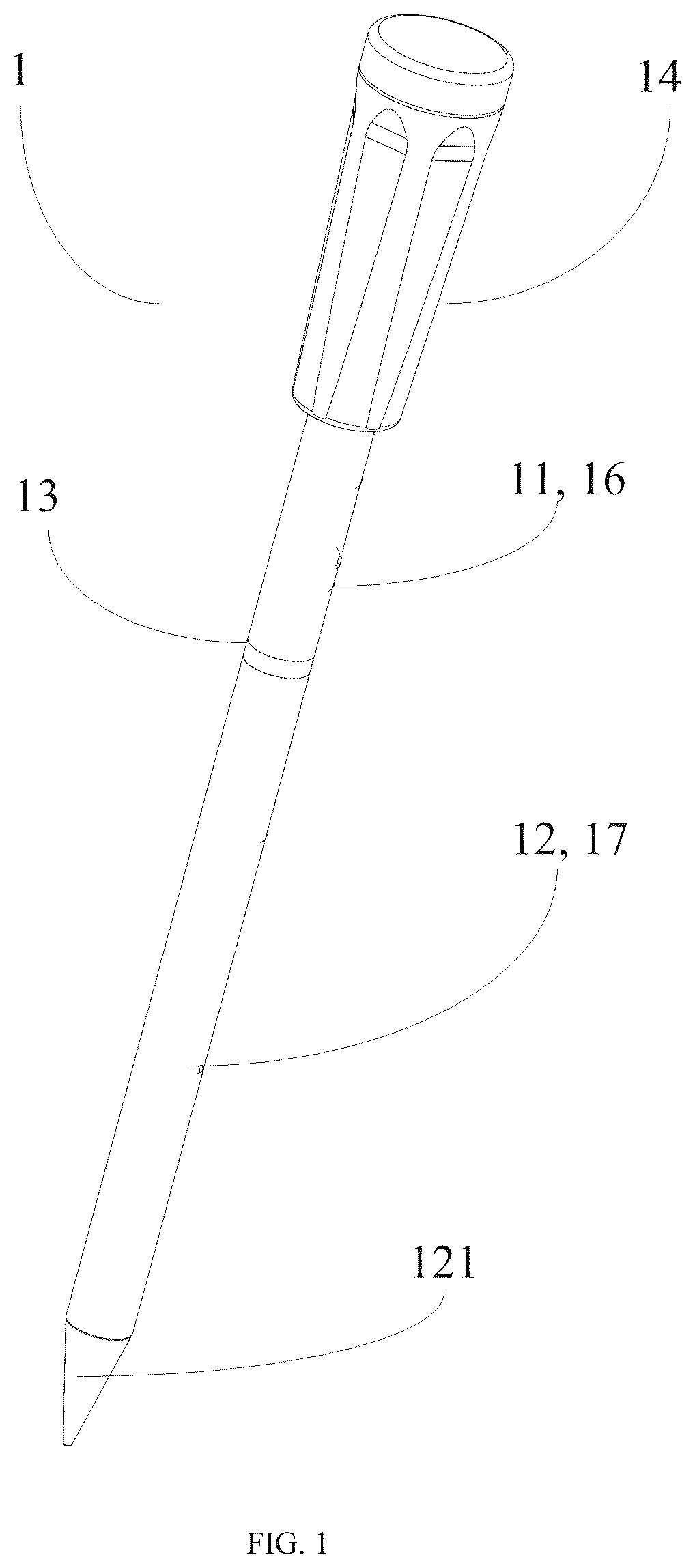Patent US12174075 — Temperature measurement device — Figure 1