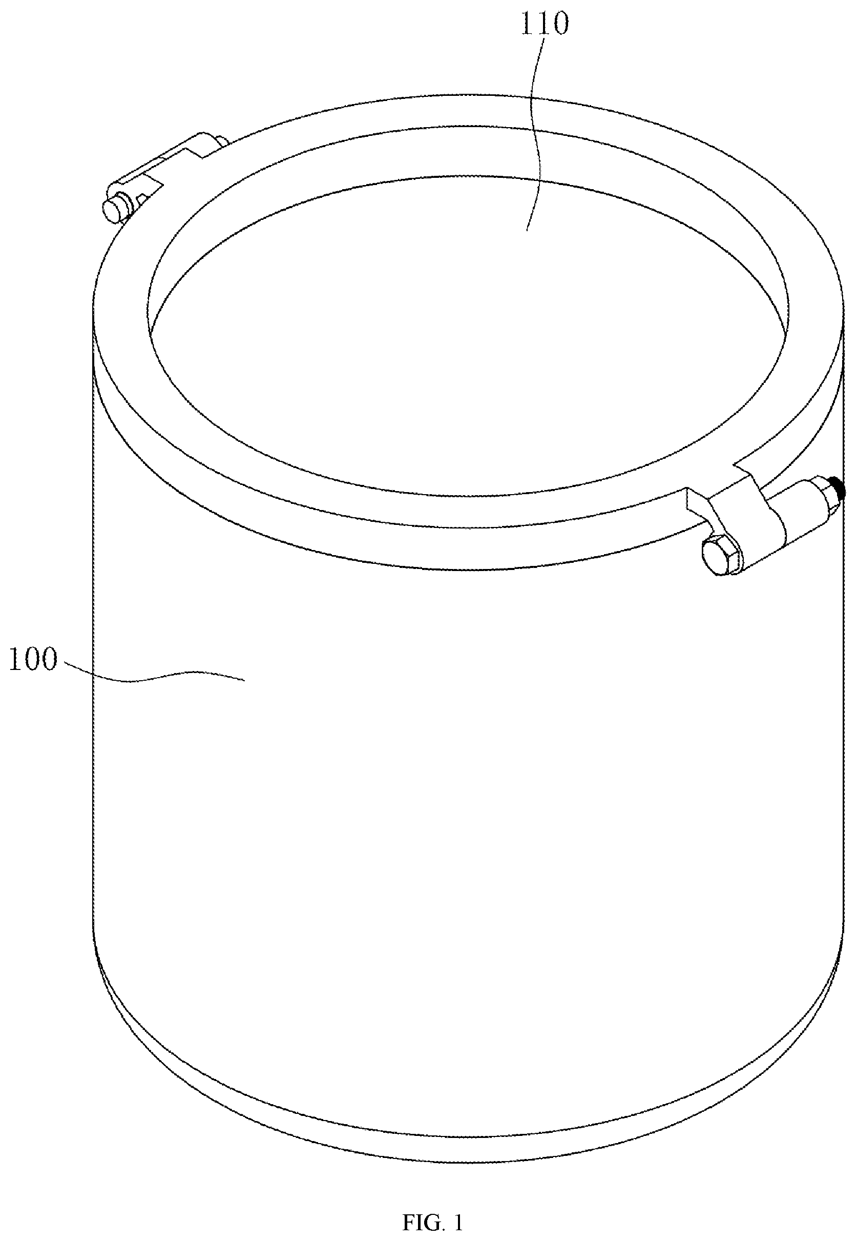 Patent US12174083 — Equipment for sealing-performance test — Figure 1