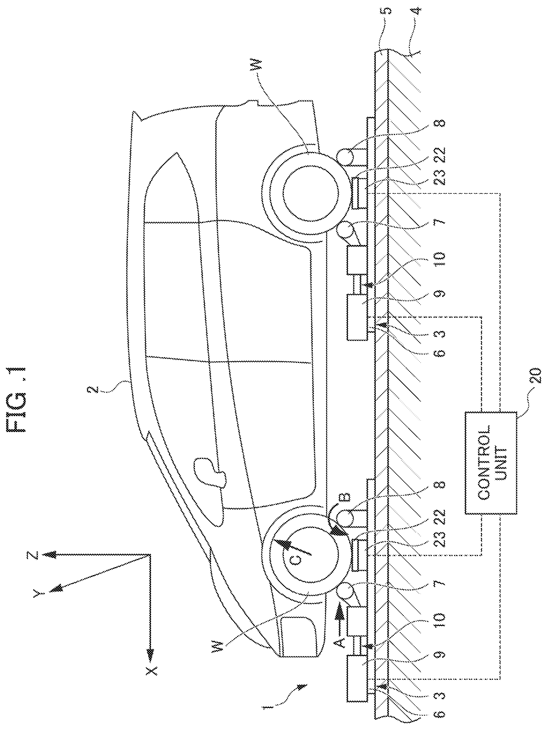 Patent US12174088 Figure 1 – Vehicle vibration device