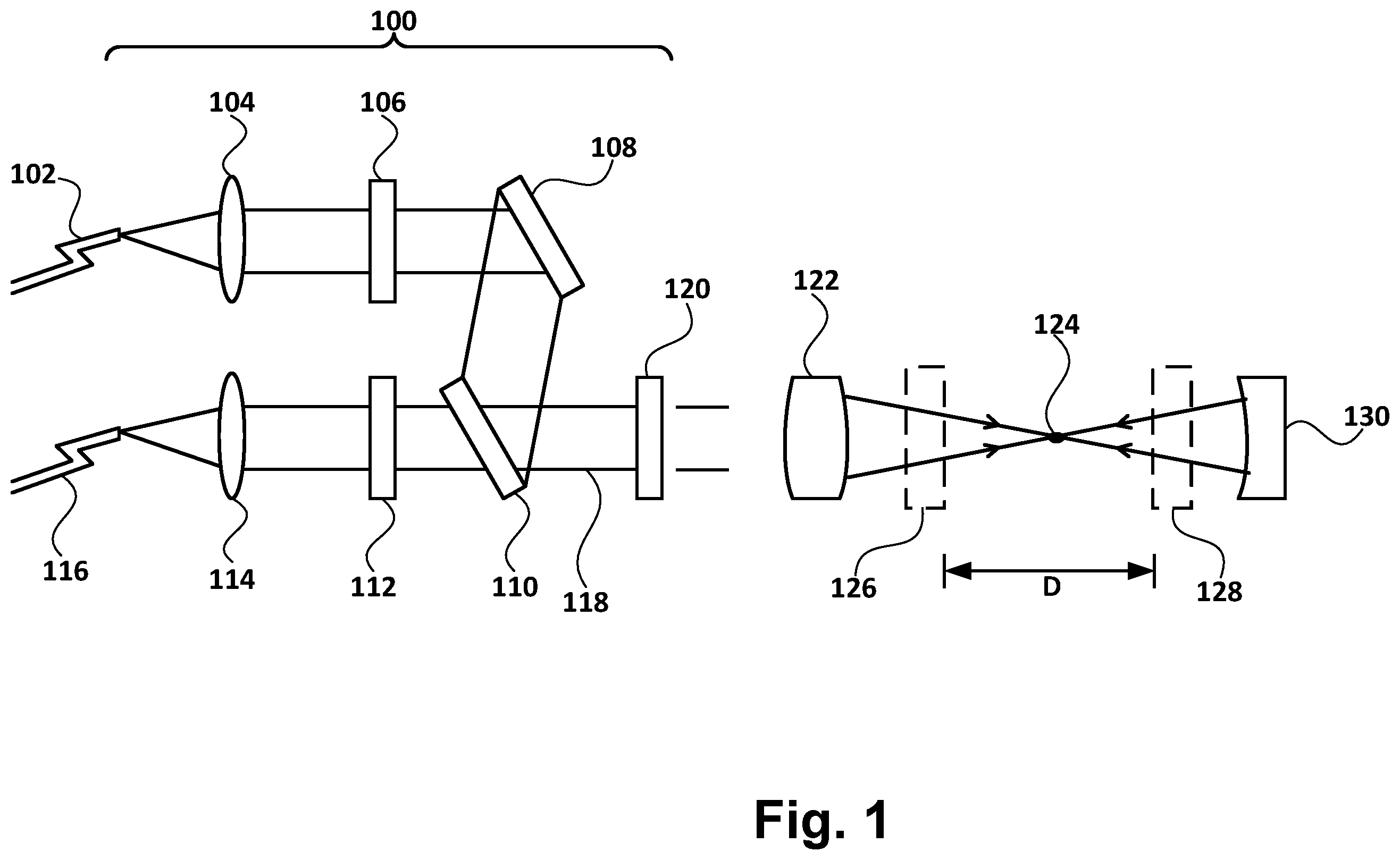 Patent US12174122 — Intensity calibration of multipass raman systems using standard reference materials — Figure 1