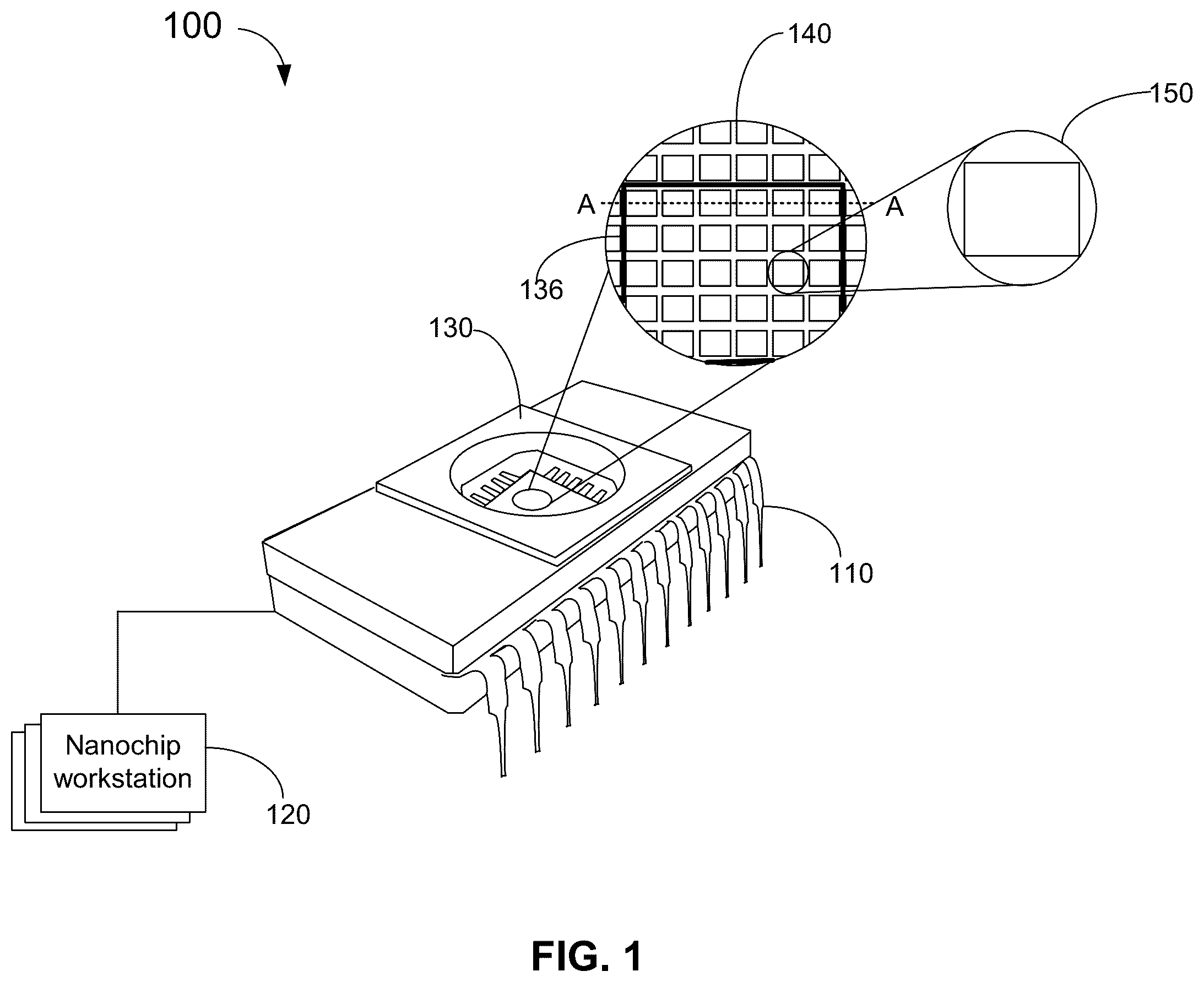 Patent US12174141 — Phased nanopore array — Figure 1