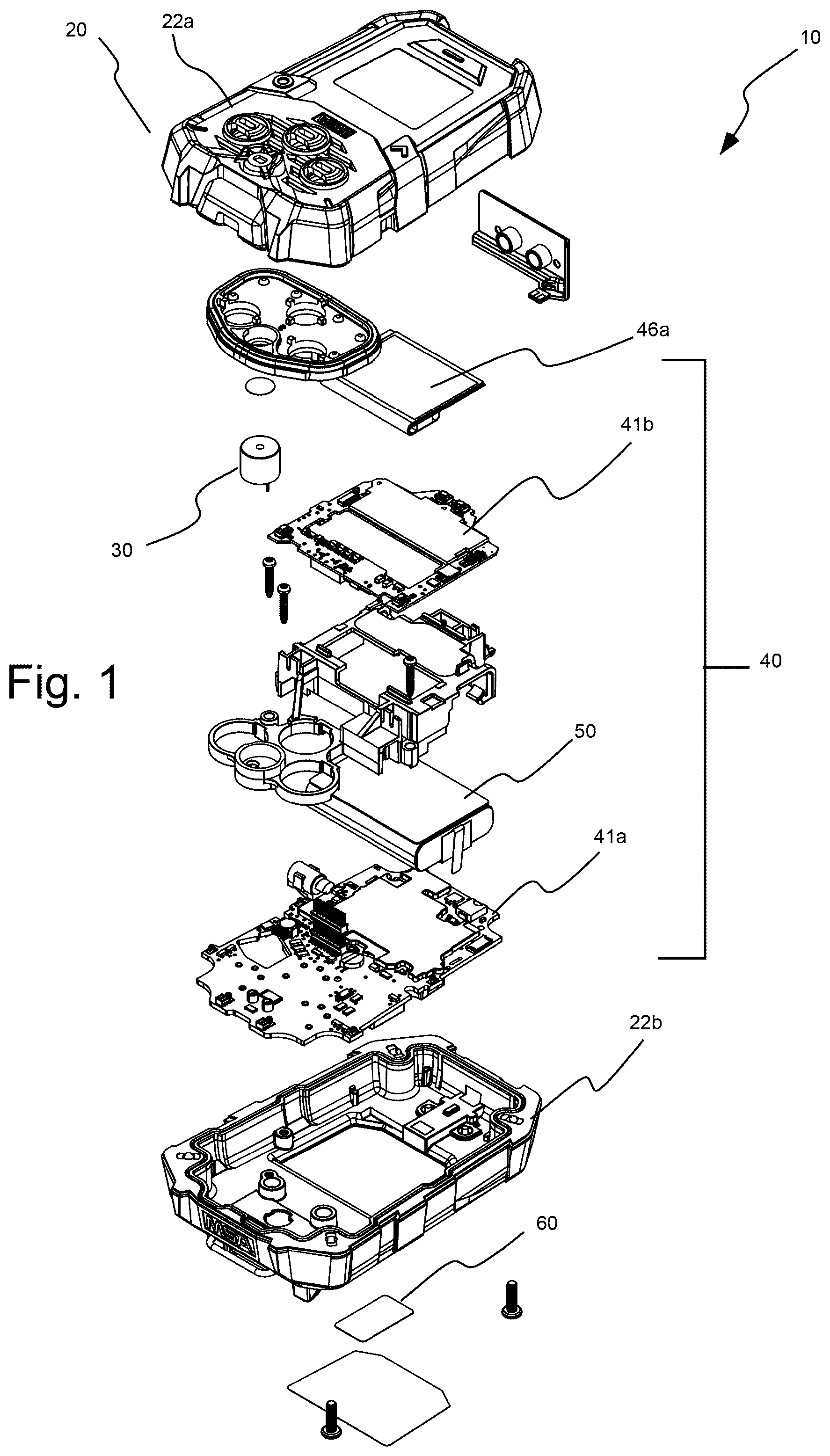 Patent US12174166 — Assignment and de-assignment in portable devices via a charger — Figure 1