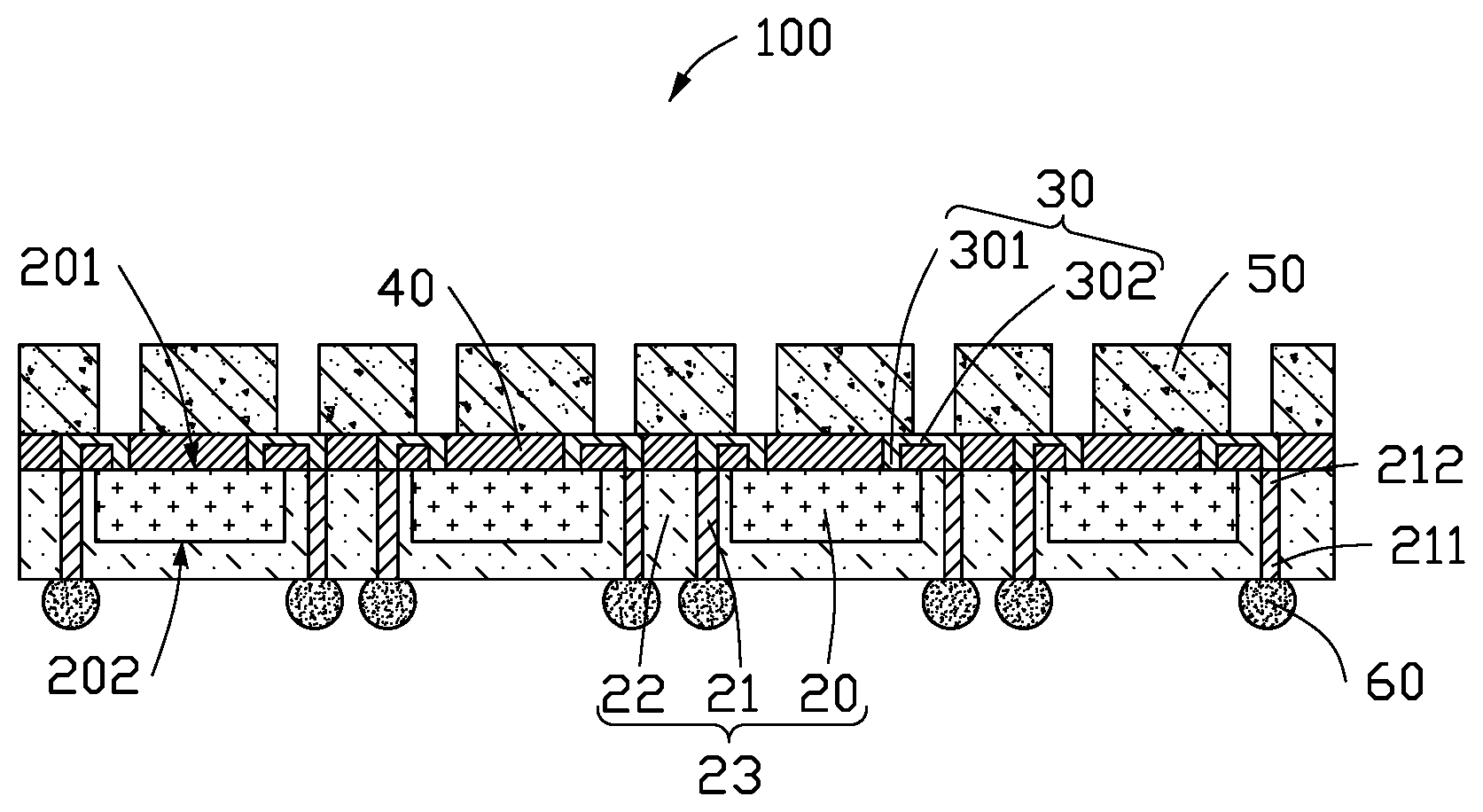 Patent US12174170 — Biochip packaging structure — Figure 1