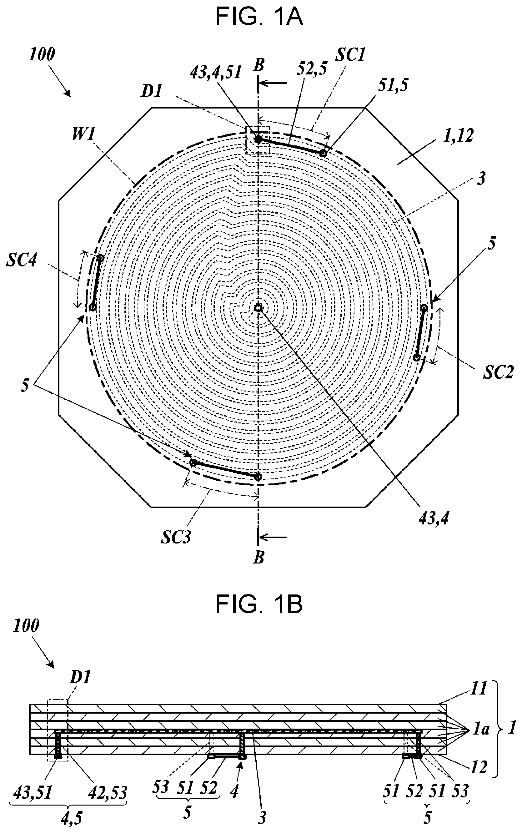 Patent US12174220 — Heater substrate, probe card substrate, and probe card — Figure 1
