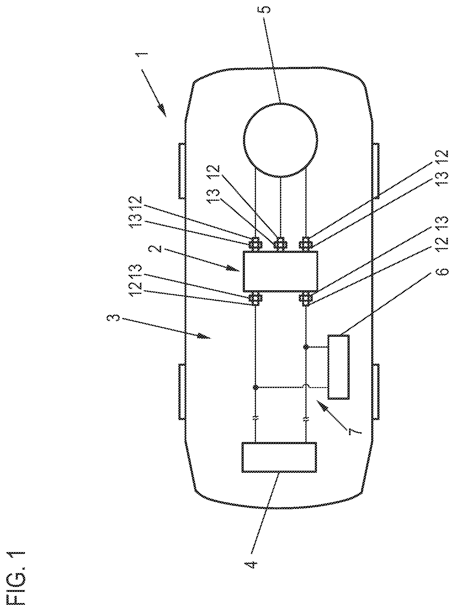 Patent US12174221 — Method for producing a pulse inverter, current measuring device for a pulse inverter, pulse inverter and motor vehicle — Figure 1