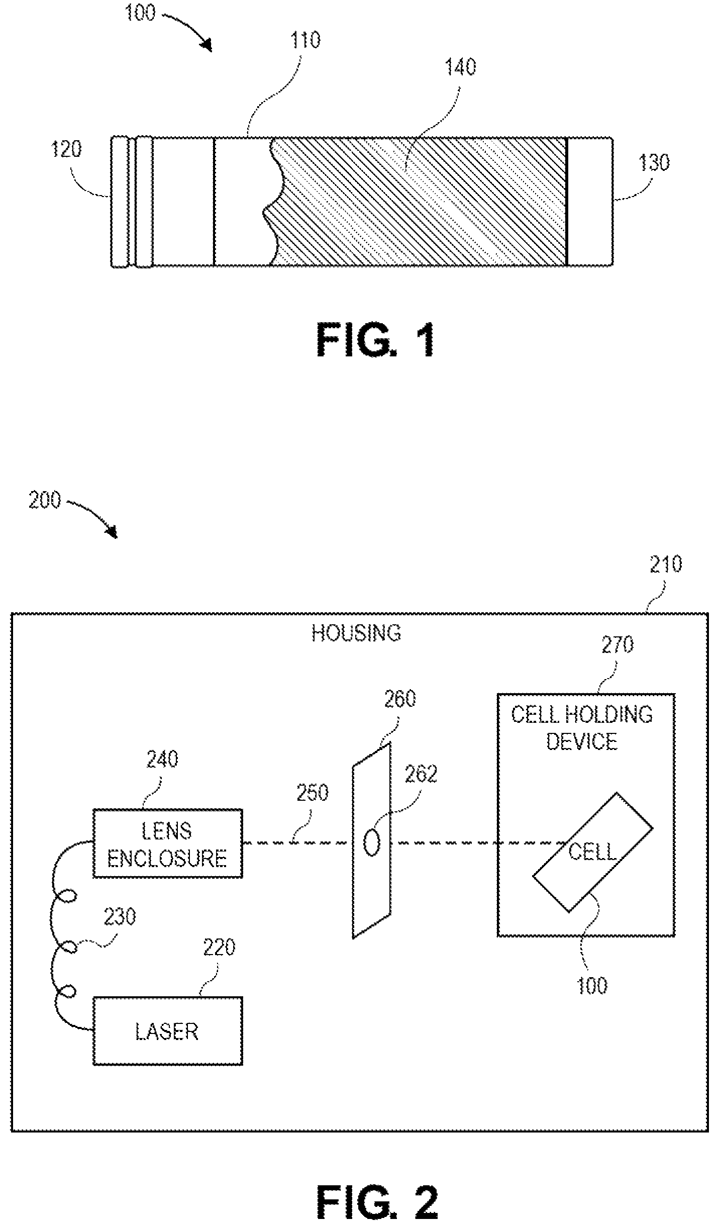 Patent US12174259 — Laser-based method and system for triggering thermal runaway of a battery — Figure 1