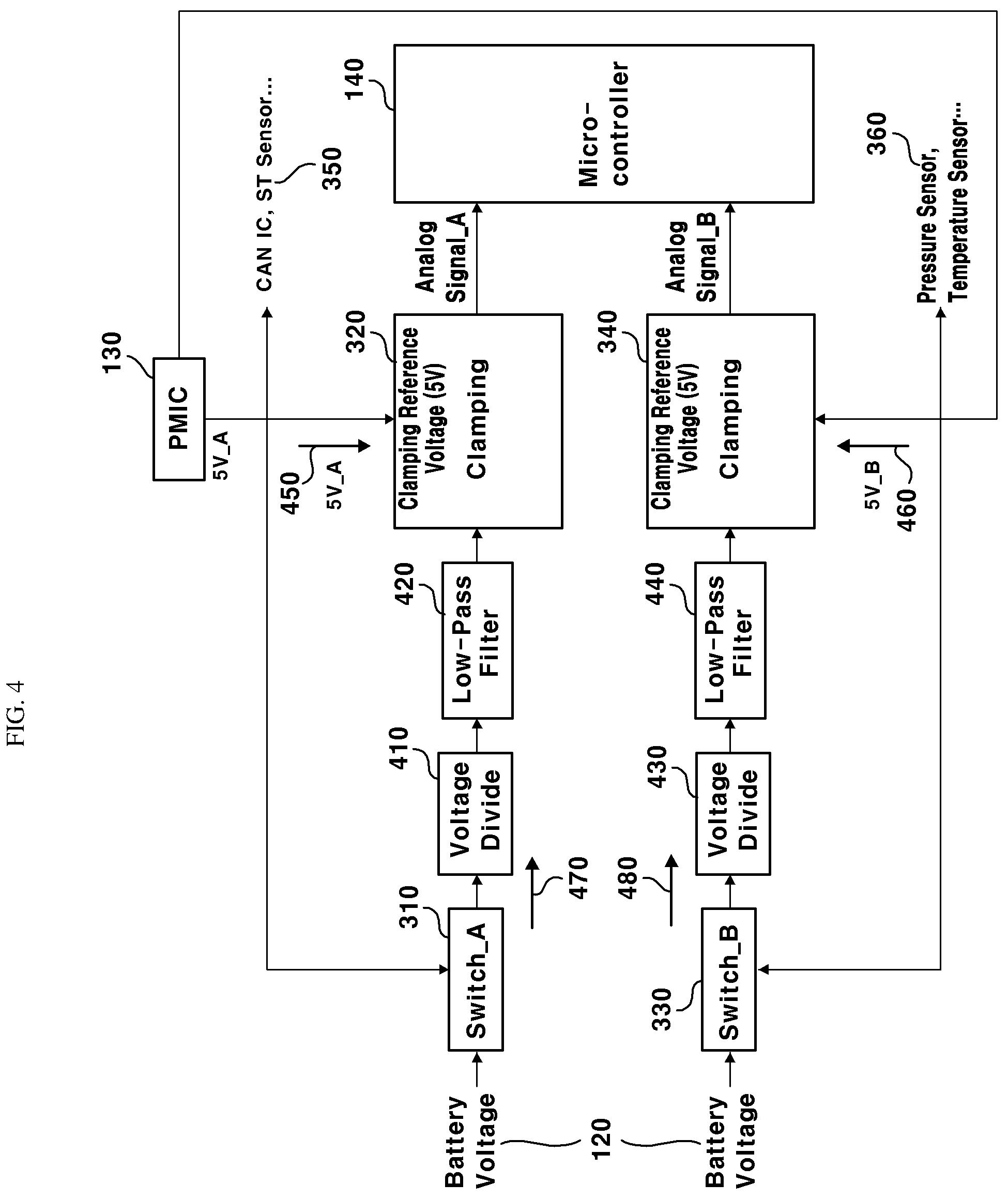 Patent US12174260 Figure 4 – Voltage monitoring circuit
