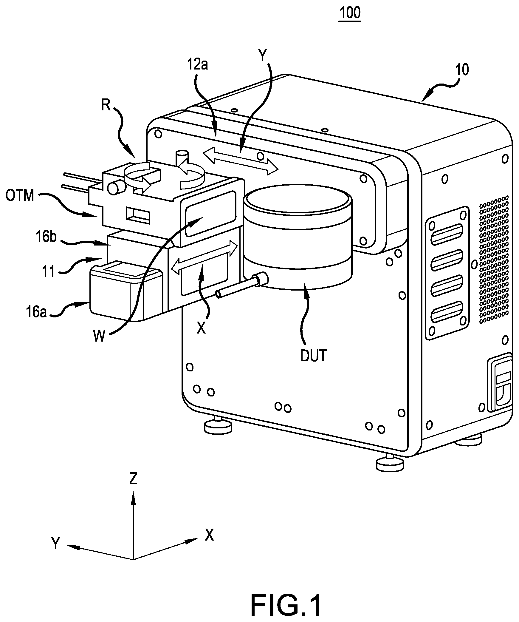 Patent US12174296 — Automated lidar target simulation scanning systems and methods — Figure 1