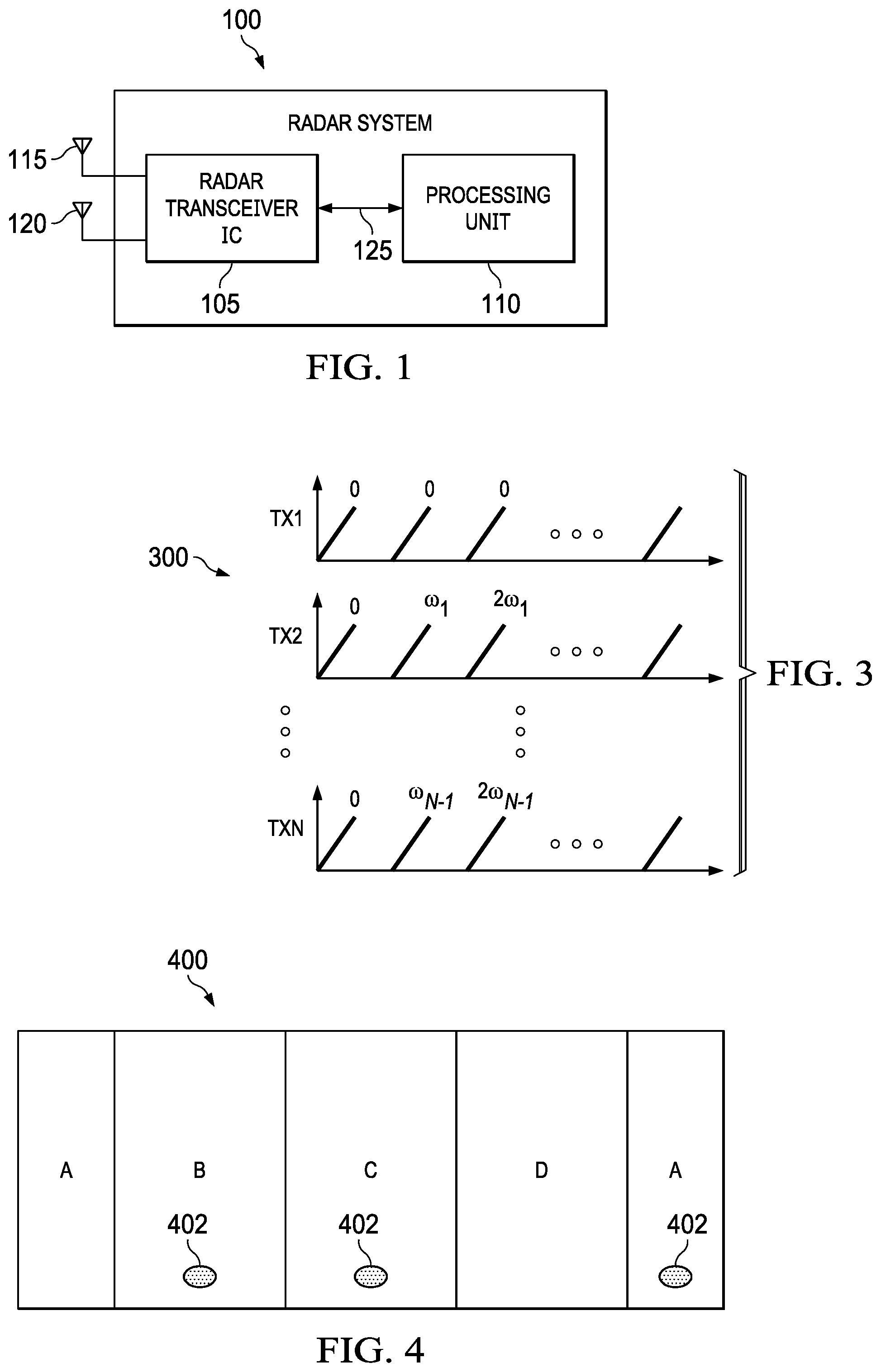 Patent US12174311 — Empty band doppler division multiple access — Figure 1