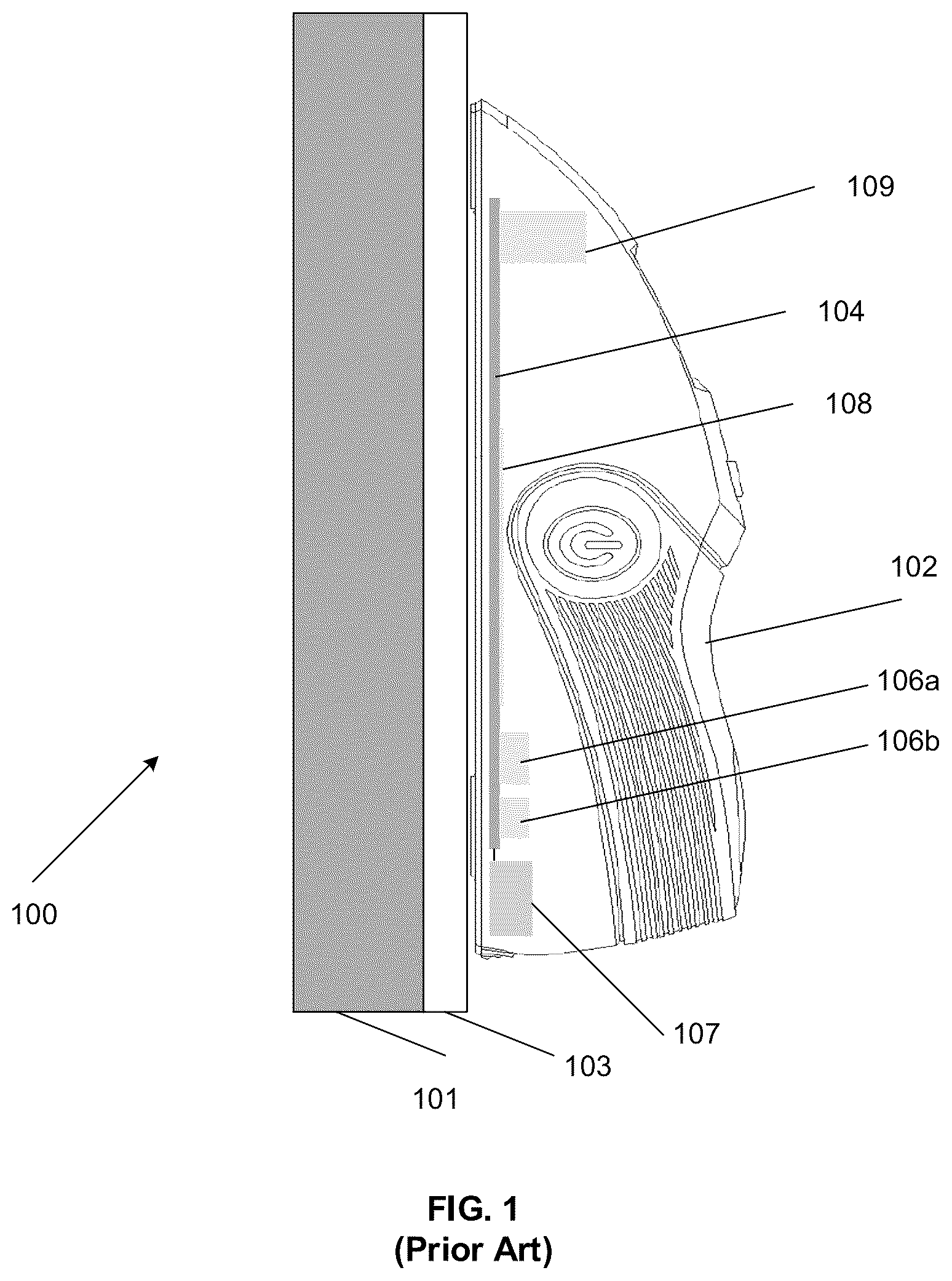 Patent US12174332 — Apparatus and method for mapping objects behind an opaque surface — Figure 1