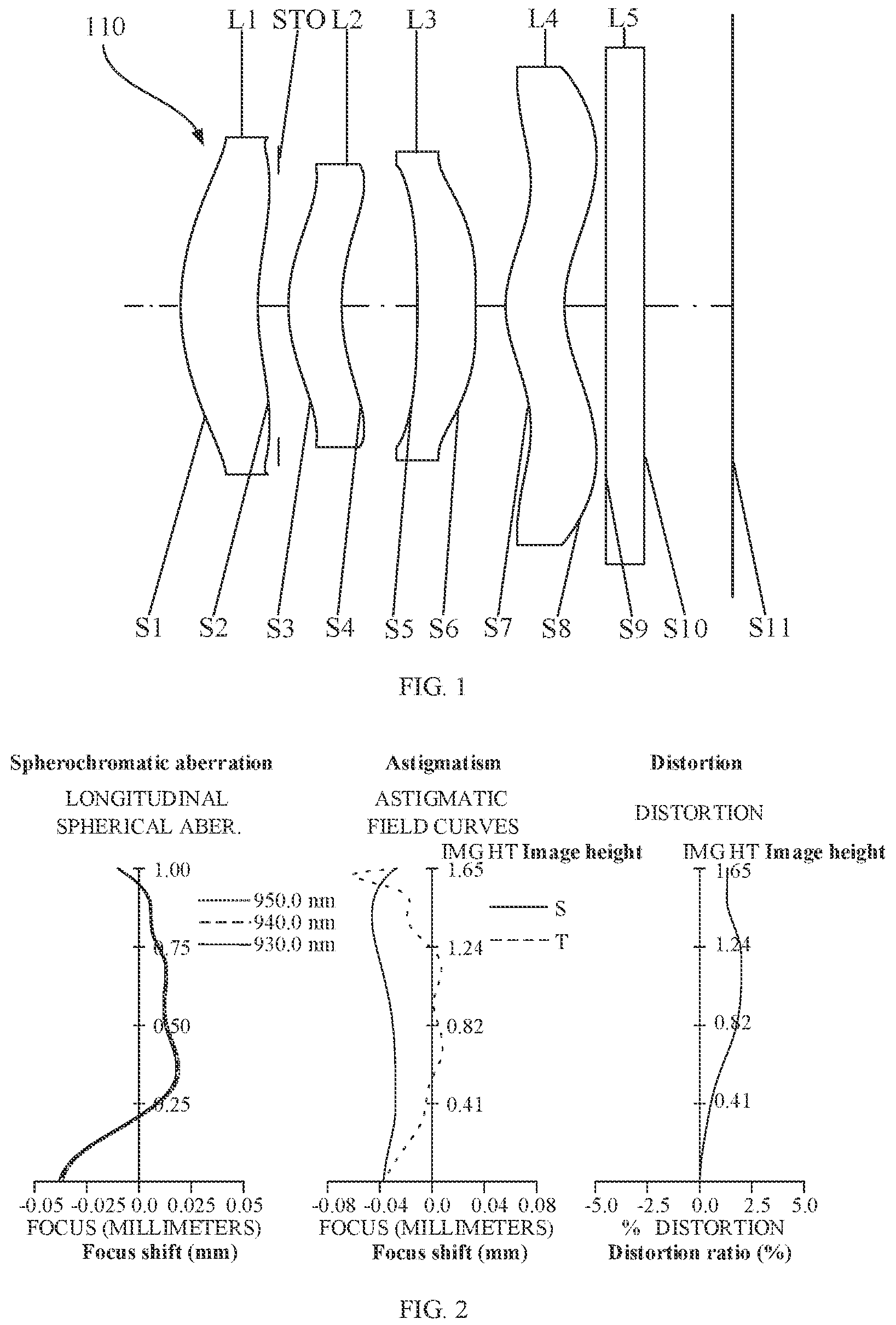 Patent US12174345 — Optical lens assembly, image capturing module, and mobile terminal — Figure 1