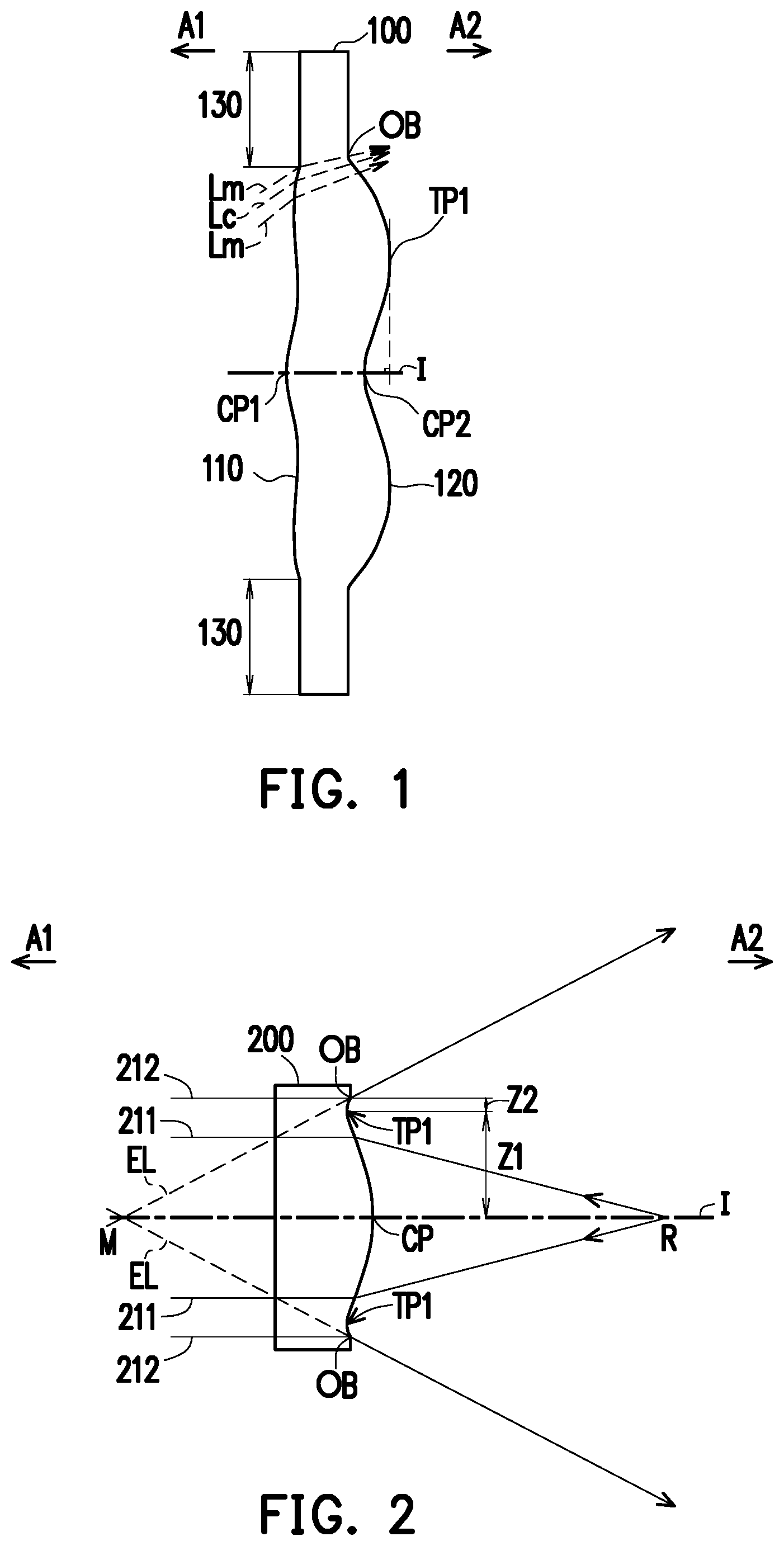 Patent US12174346 — Optical imaging lens — Figure 1