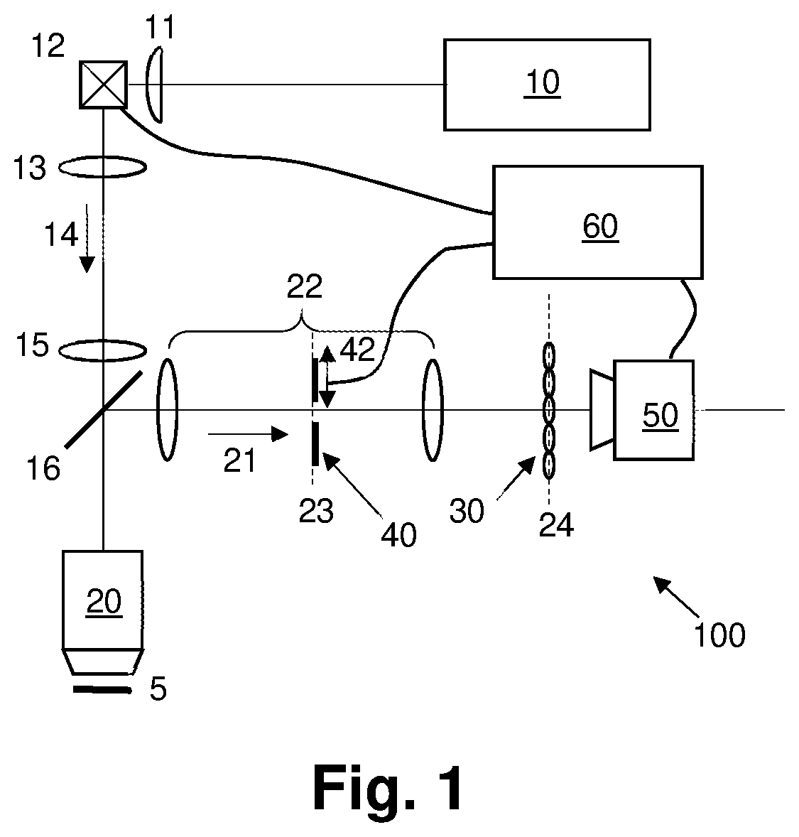 Patent US12174357 — Apparatus and method for light field microscopy — Figure 1