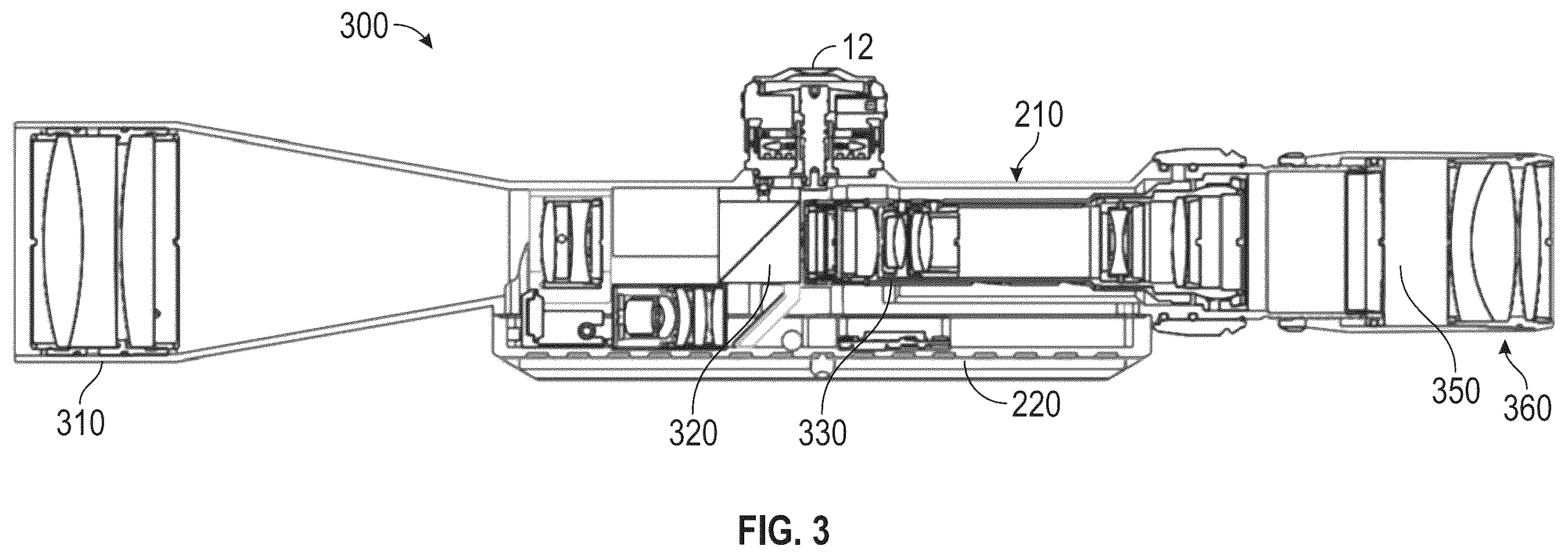 Patent US12174363 Figure 6 – Viewing optic with an integrated display system