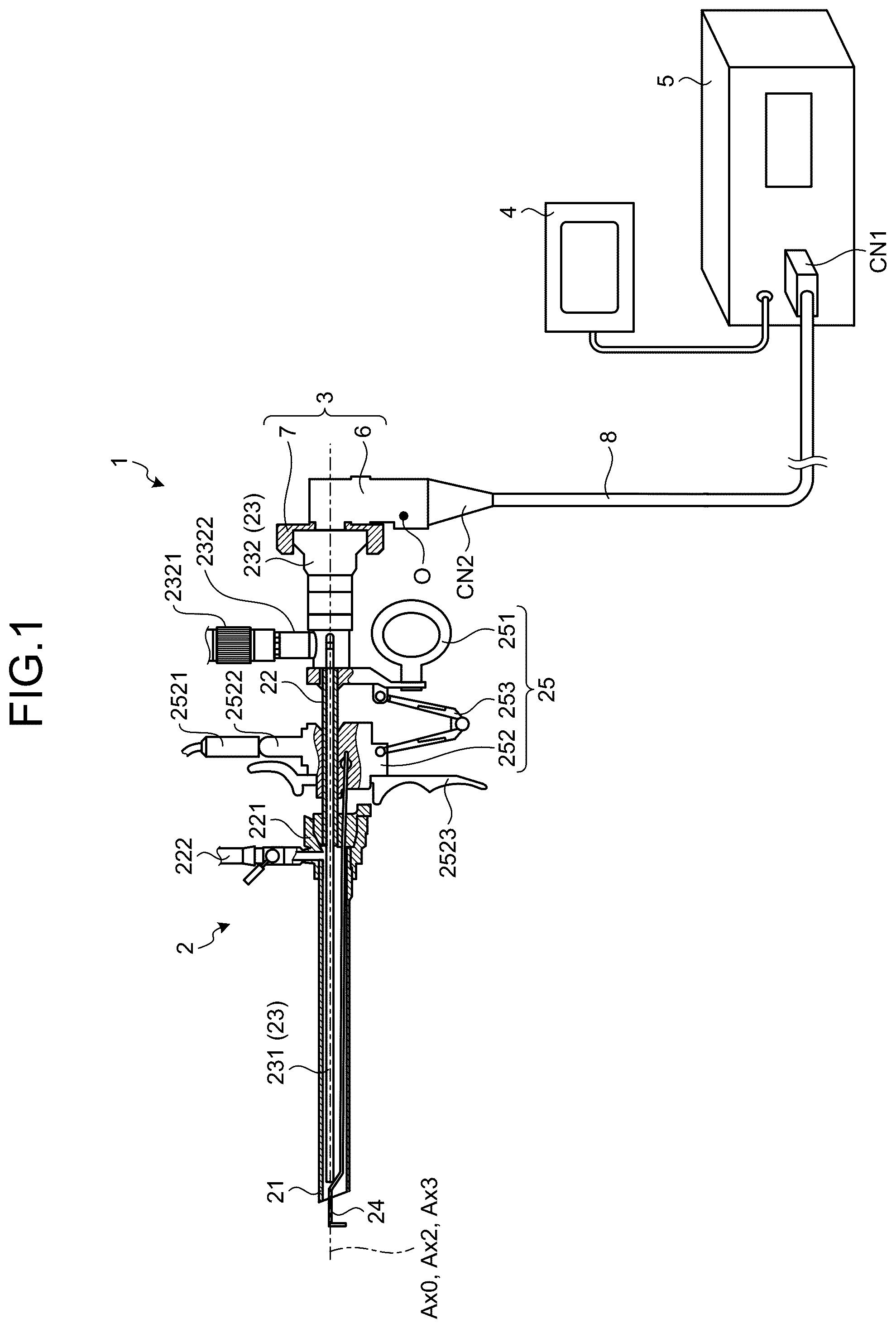 Patent US12174365 Figure 1 – Imaging apparatus for endoscope and imaging system