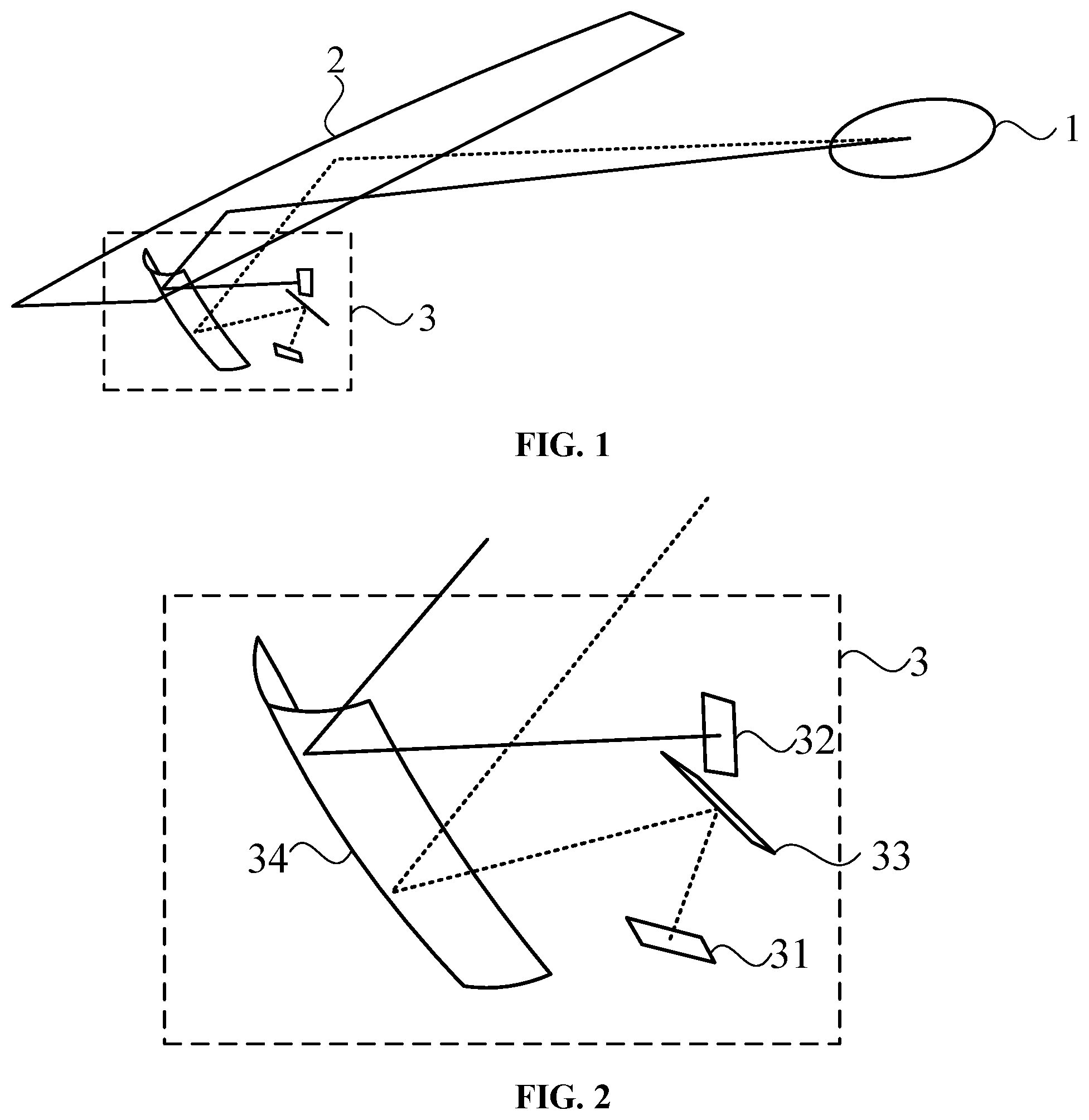 Patent US12174373 Figure 1 – Head up display system and vehicle