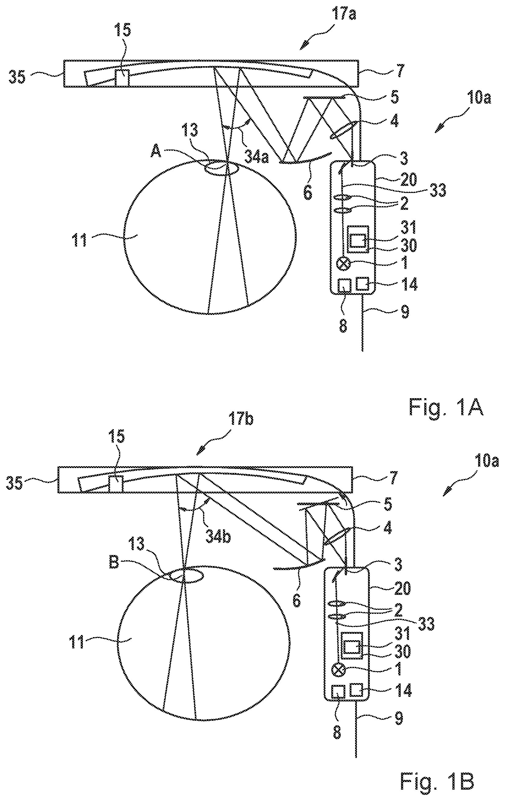 Patent US12174384 — Optical system for a virtual retinal display — Figure 1