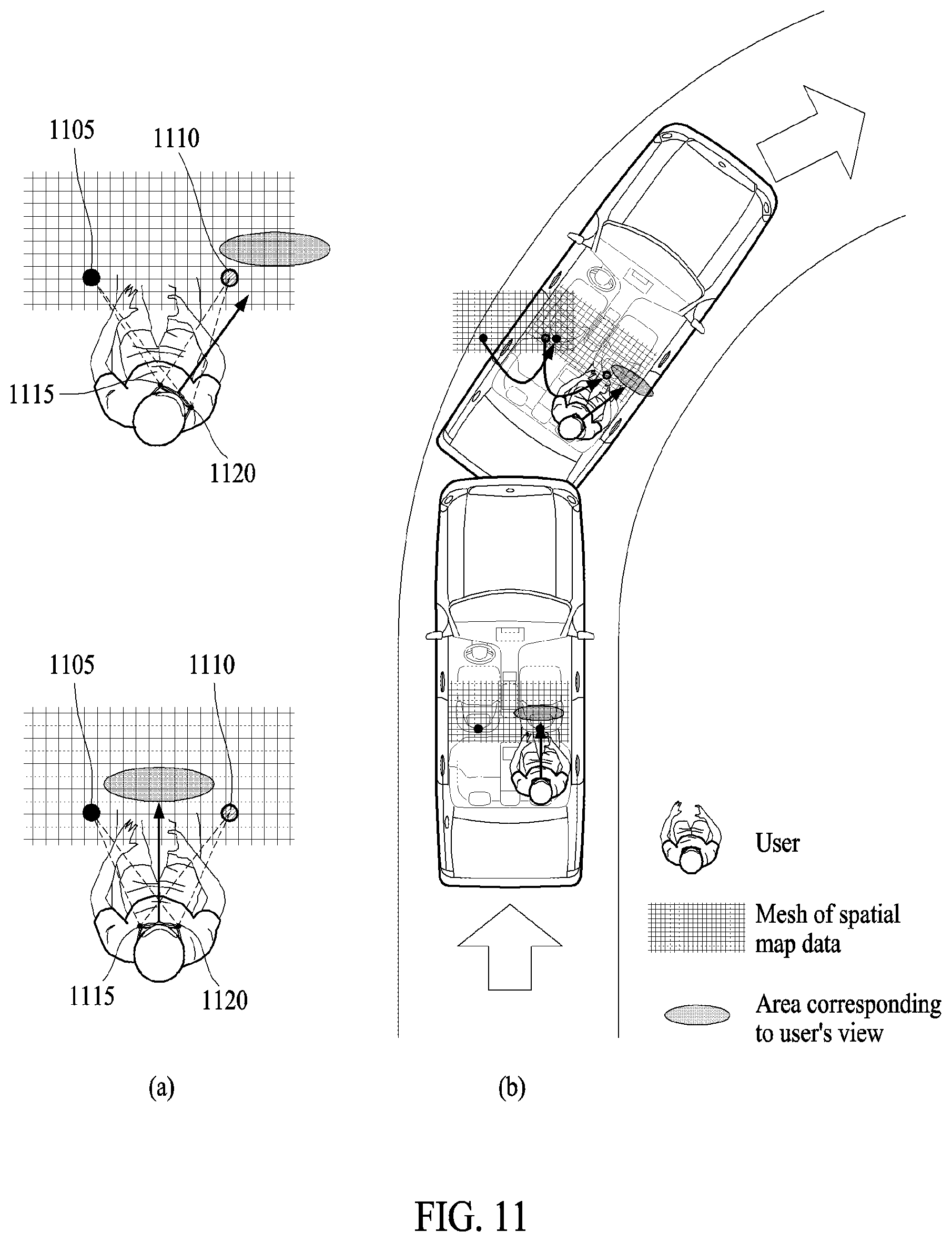 Patent US12174394 Figure 11 – Method for providing augmented reality content in vehicle, and wearable device and electronic device performing the same