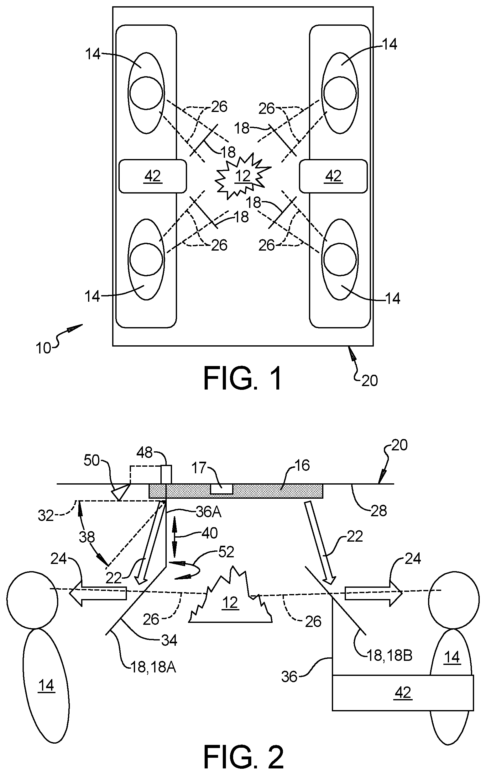 Patent US12174400 — Multi-perspective three-dimensional floating image display — Figure 1