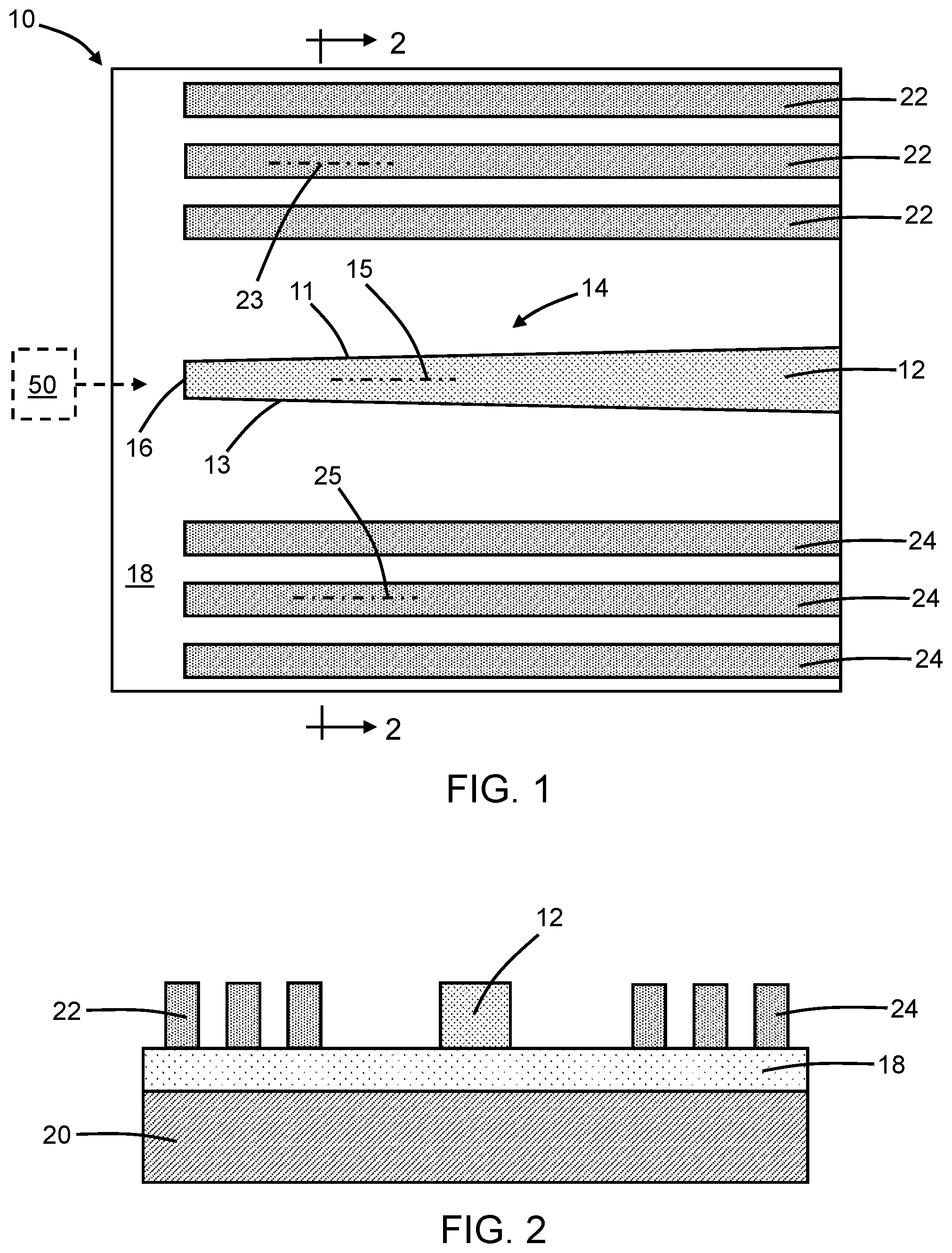 Patent US12174420 — Thermally-conductive features positioned adjacent to an optical component — Figure 1