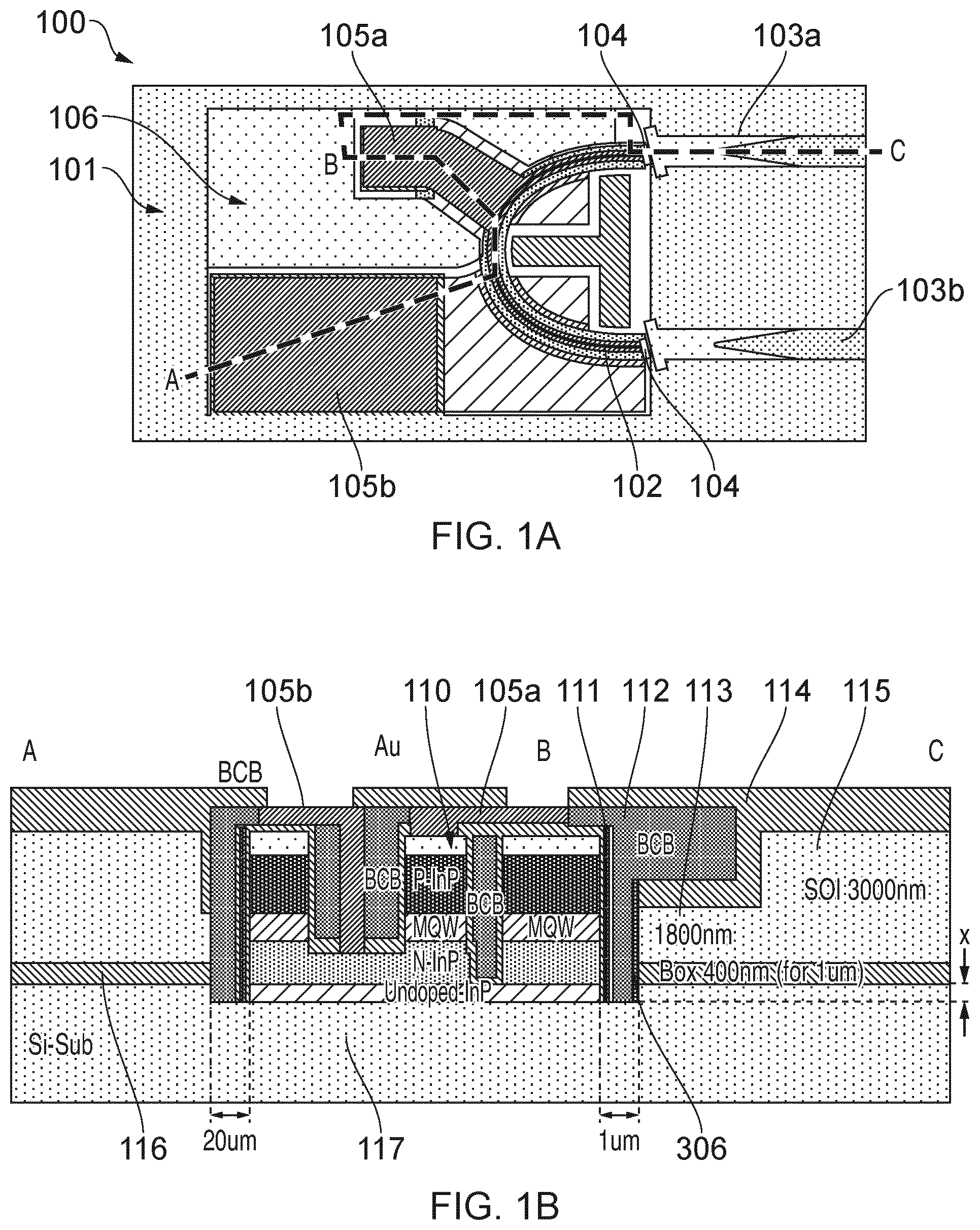 Patent US12174424 Figure 1 – Optoelectronic device and method of manufacture thereof