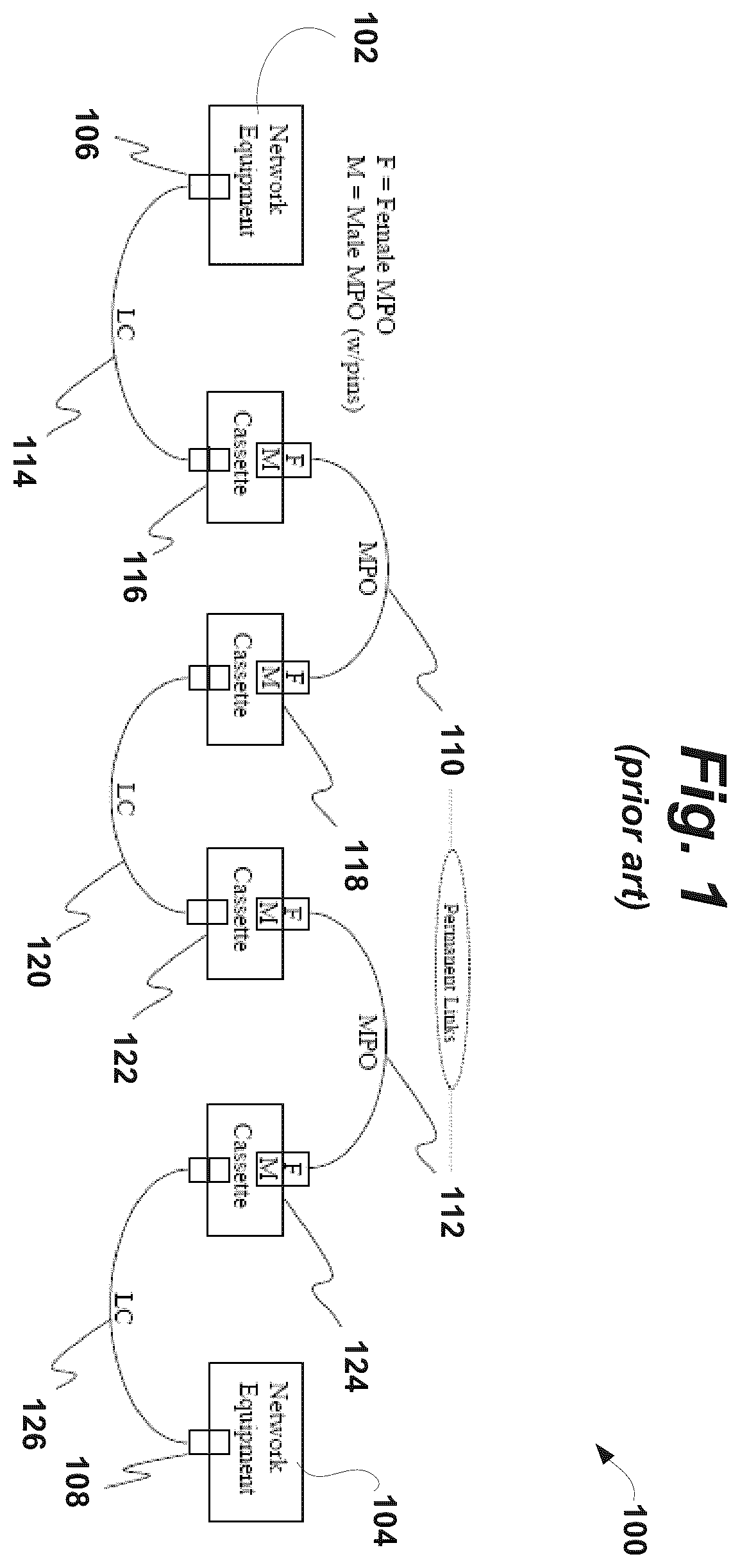 Patent US12174433 — Optical communications connectors — Figure 1