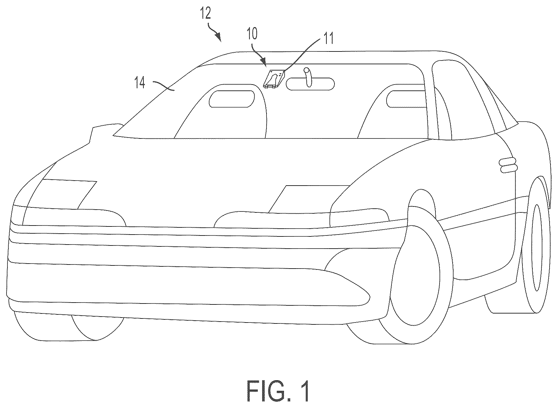 Patent US12174448 — Vehicular camera assembly process using welding to secure lens relative to camera image plane — Figure 1
