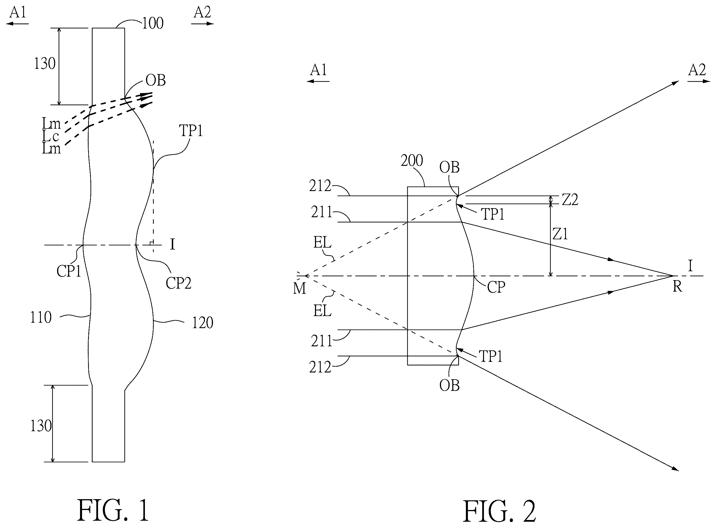 Patent US12174455 — Optical imaging lens — Figure 1