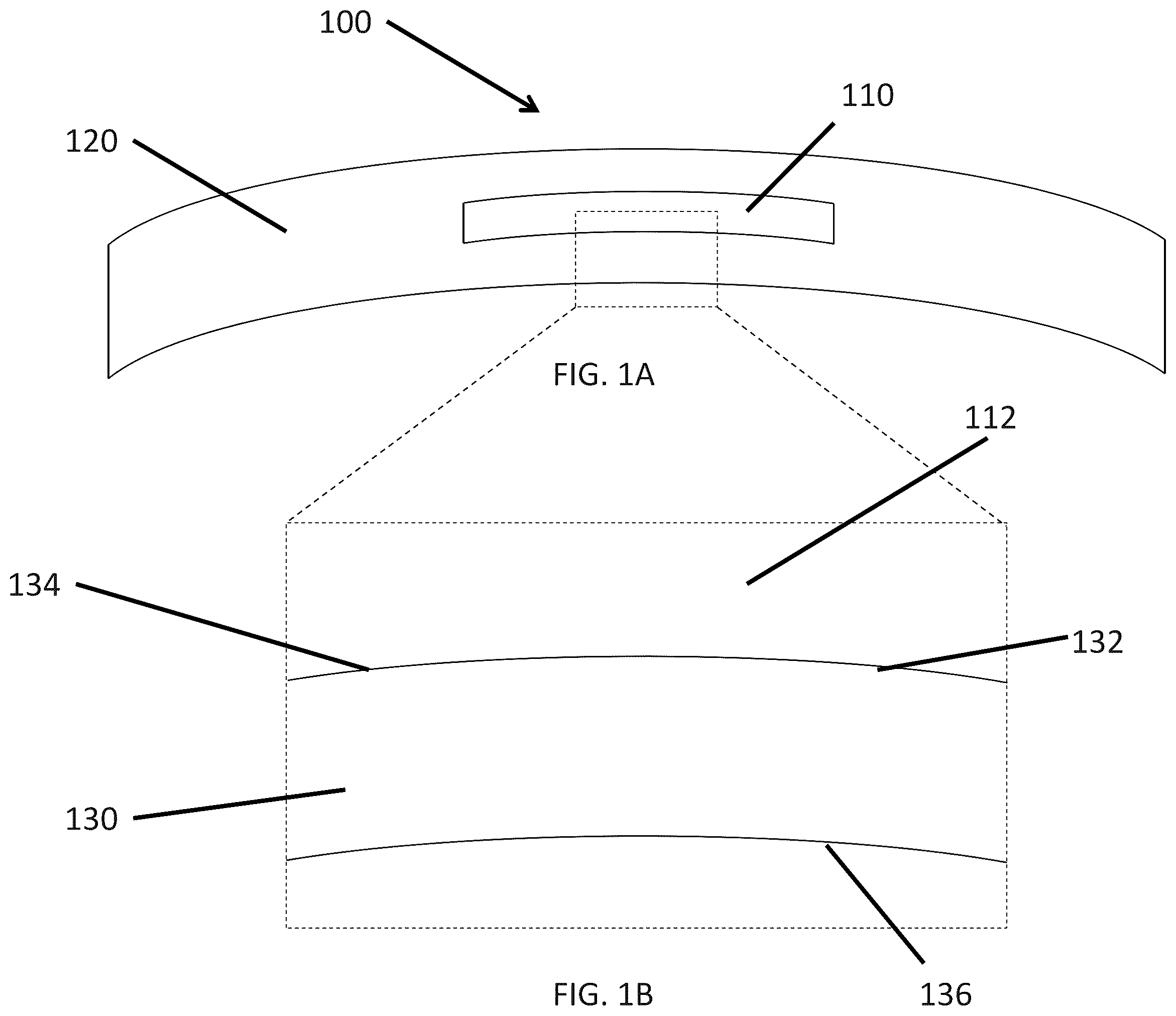 Patent US12174463 — Accommodating lens with cavity — Figure 1