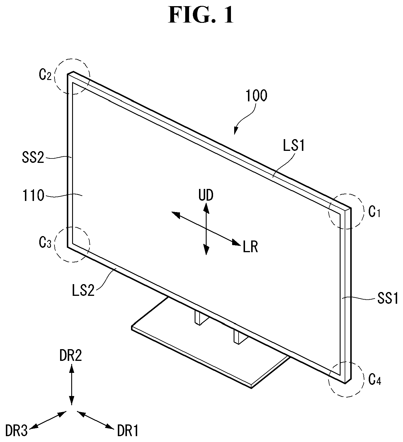 Patent US12174472 — Display device — Figure 1