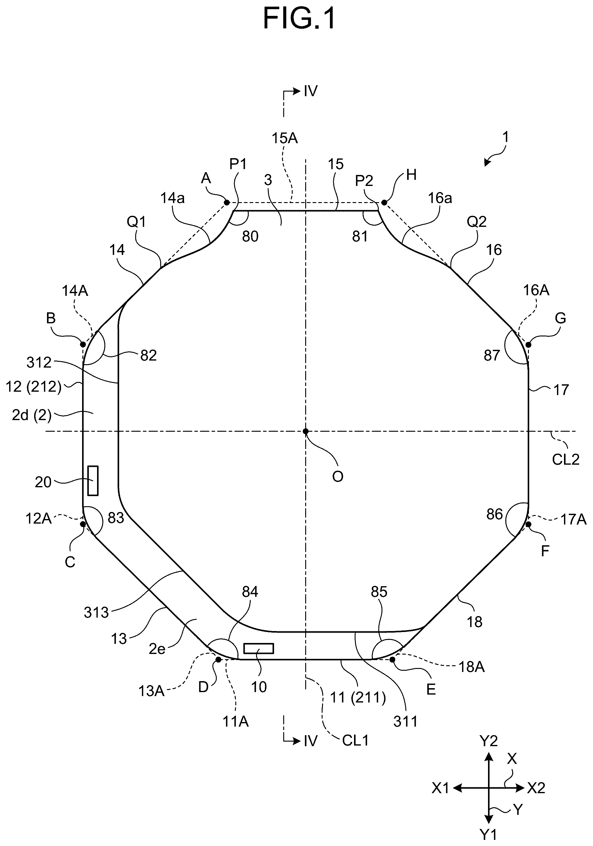 Patent US12174476 — Light adjustment device and light adjustment device manufacturing method — Figure 1