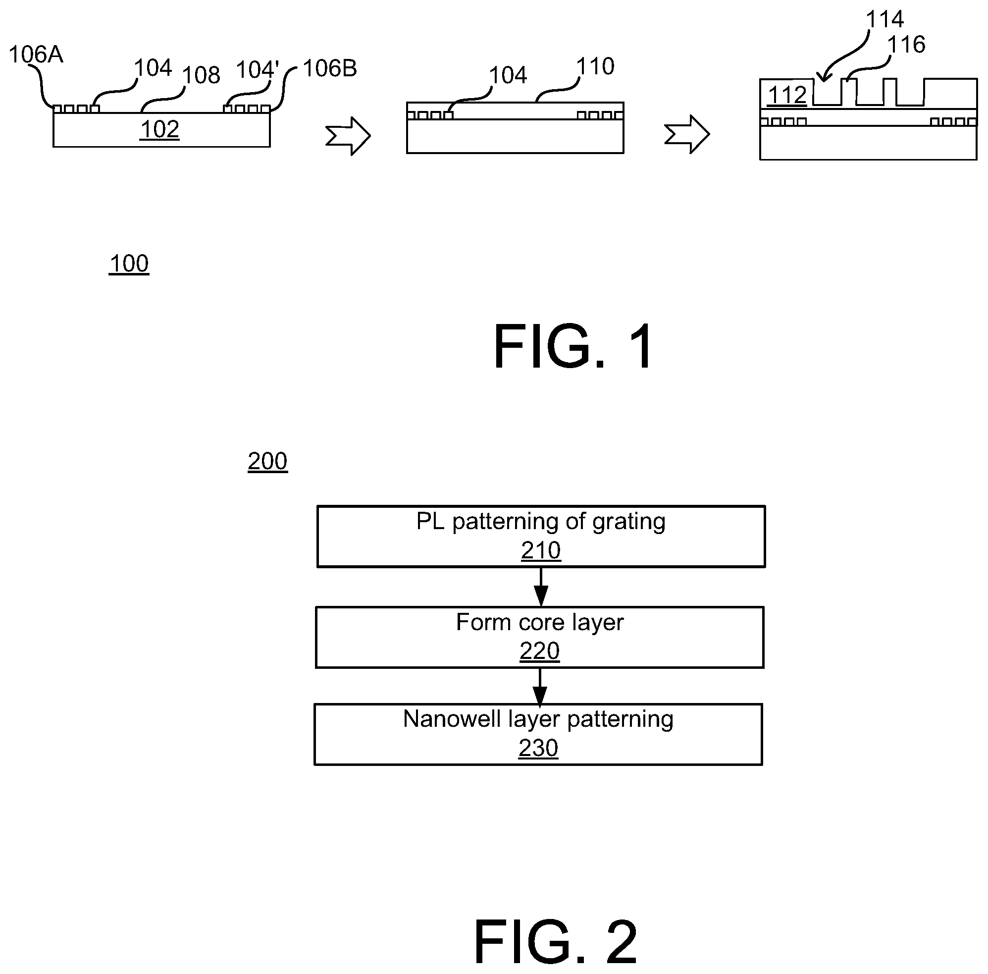 Patent US12174532 — Manufacturing a flowcell with a planar waveguide — Figure 1