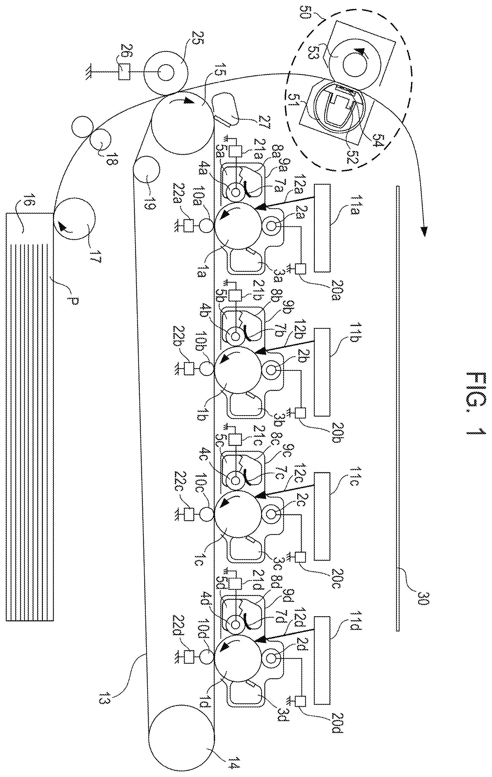 Patent US12174566 Figure 1 – Heating apparatus including a plurality of heat generation members, fixing apparatus, and image forming apparatus