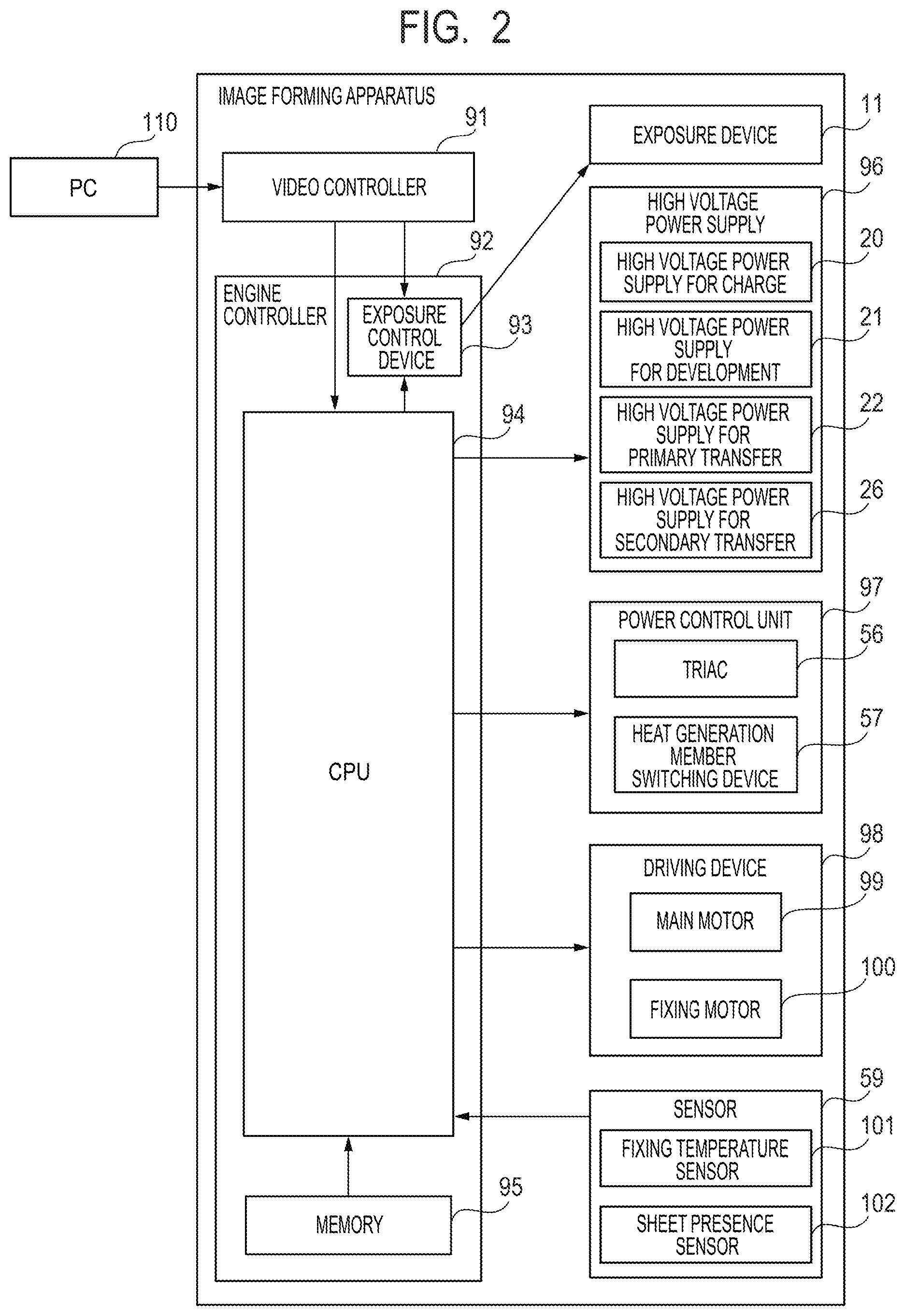 Patent US12174566 Figure 2 – Heating apparatus including a plurality of heat generation members, fixing apparatus, and image forming apparatus