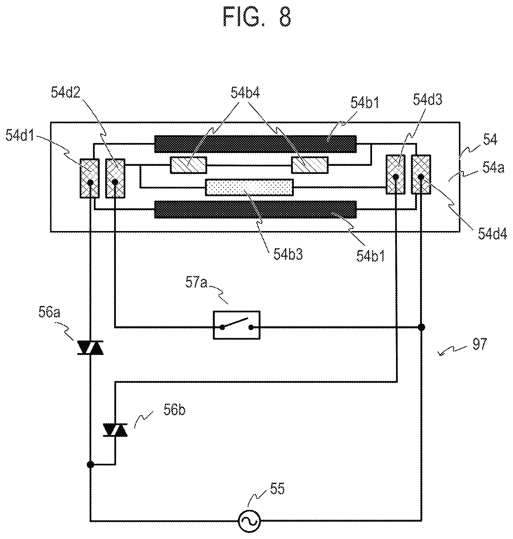 Patent US12174566 Figure 8 – Heating apparatus including a plurality of heat generation members, fixing apparatus, and image forming apparatus