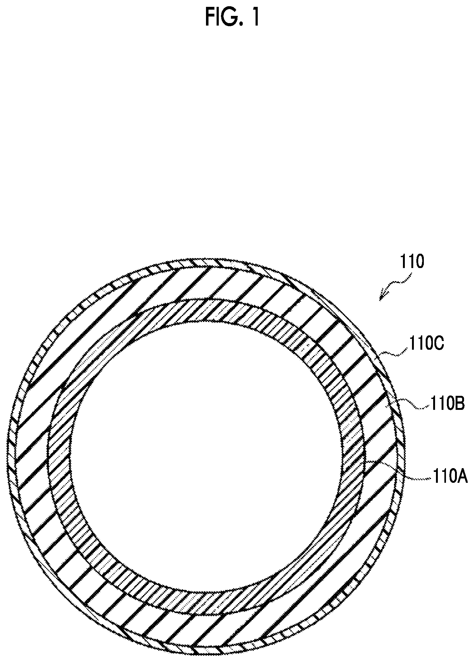 Patent US12174571 Figure 1 – Fixing belt including layer of polyimide and specific filler, fixing device including the fixing belt, and image forming apparatus including the fixing device
