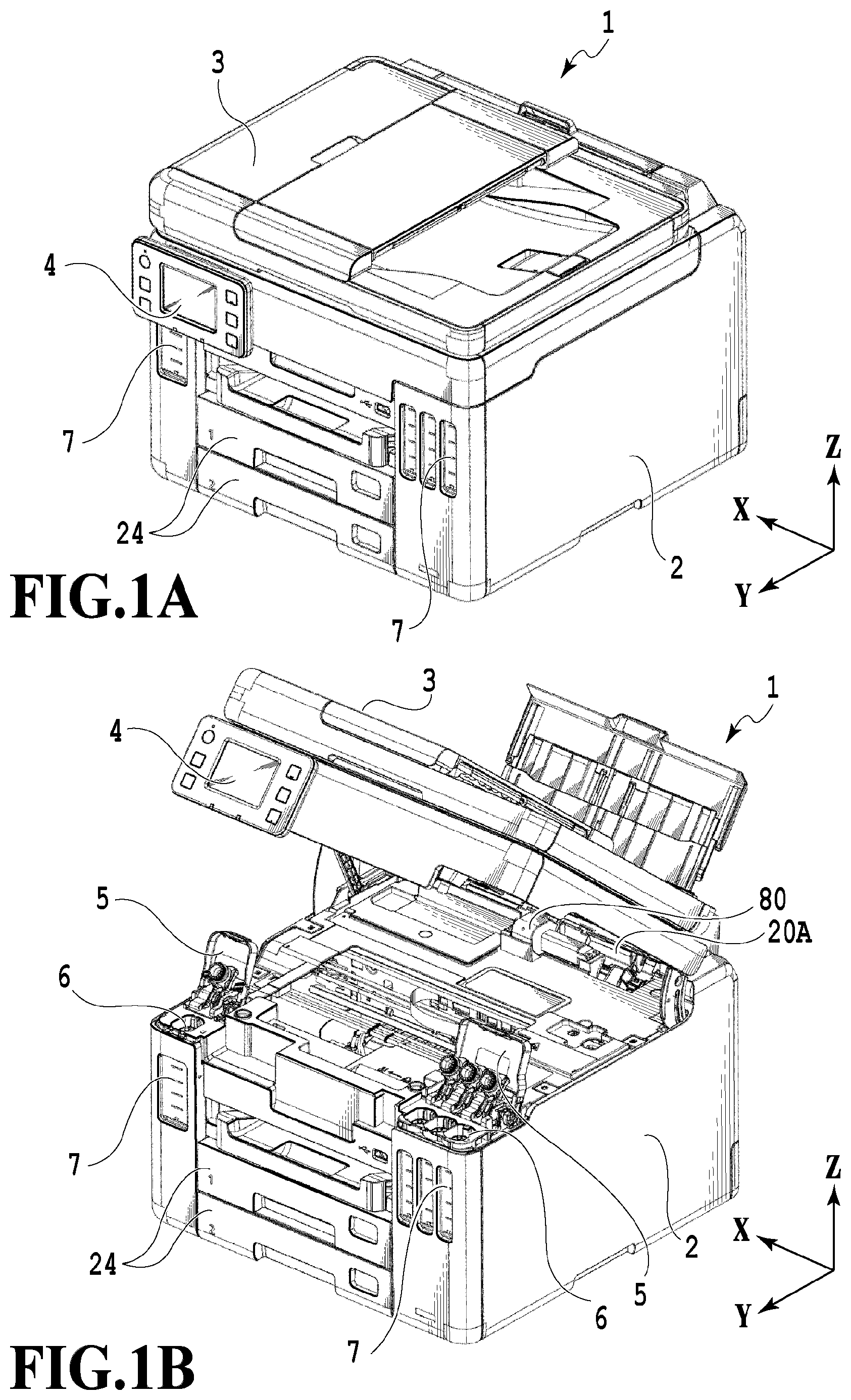 Patent US12174573 — Conveyance apparatus and printing apparatus — Figure 1