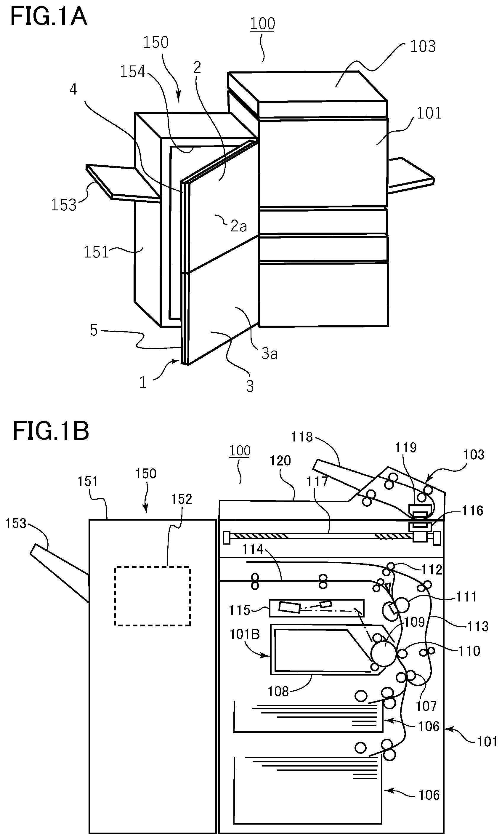 Patent US12174579 — Joined structural body, image forming apparatus and finisher — Figure 1