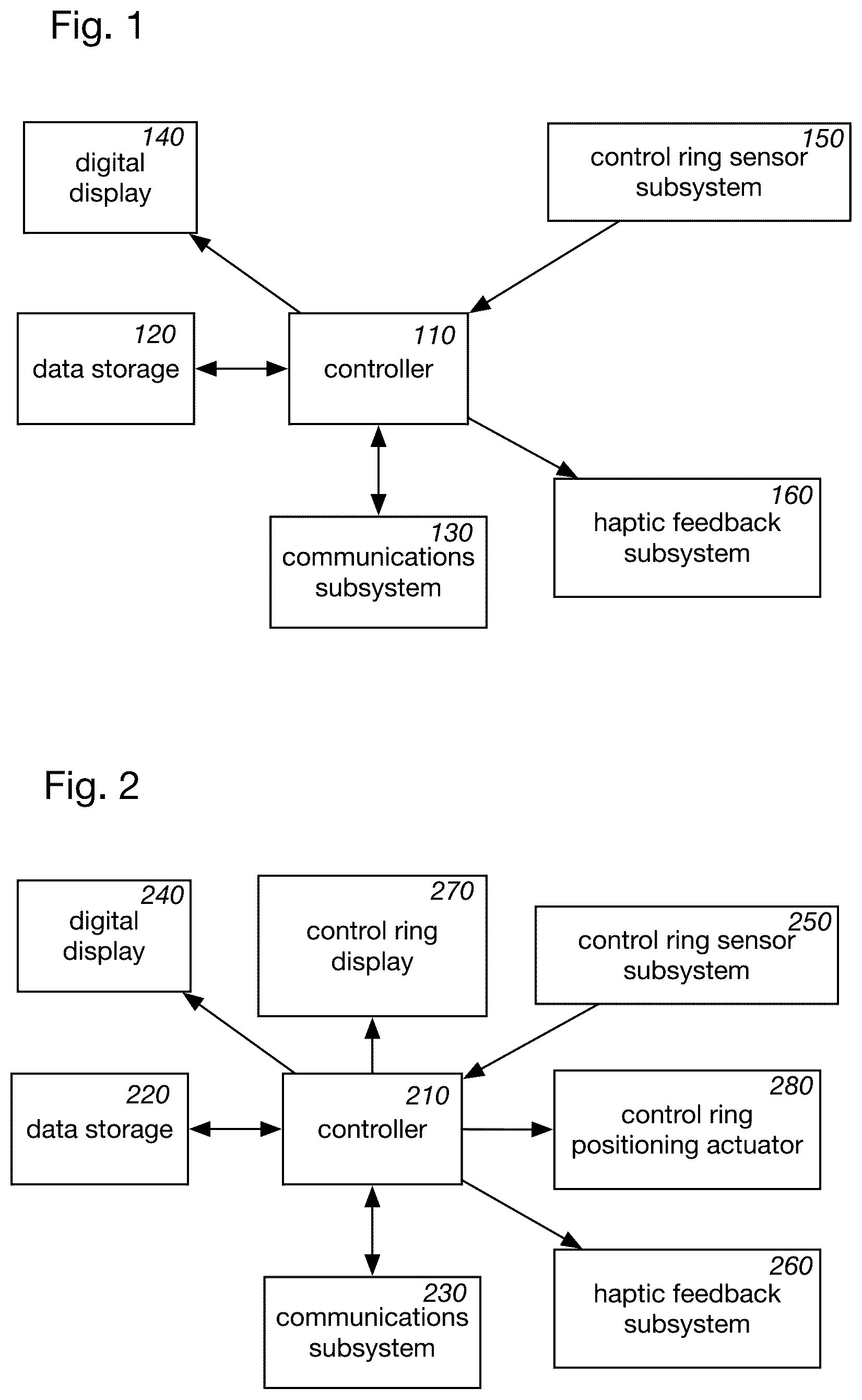 Patent US12174592 — Wearable smart watch with a control-ring and a user feedback mechanism — Figure 1