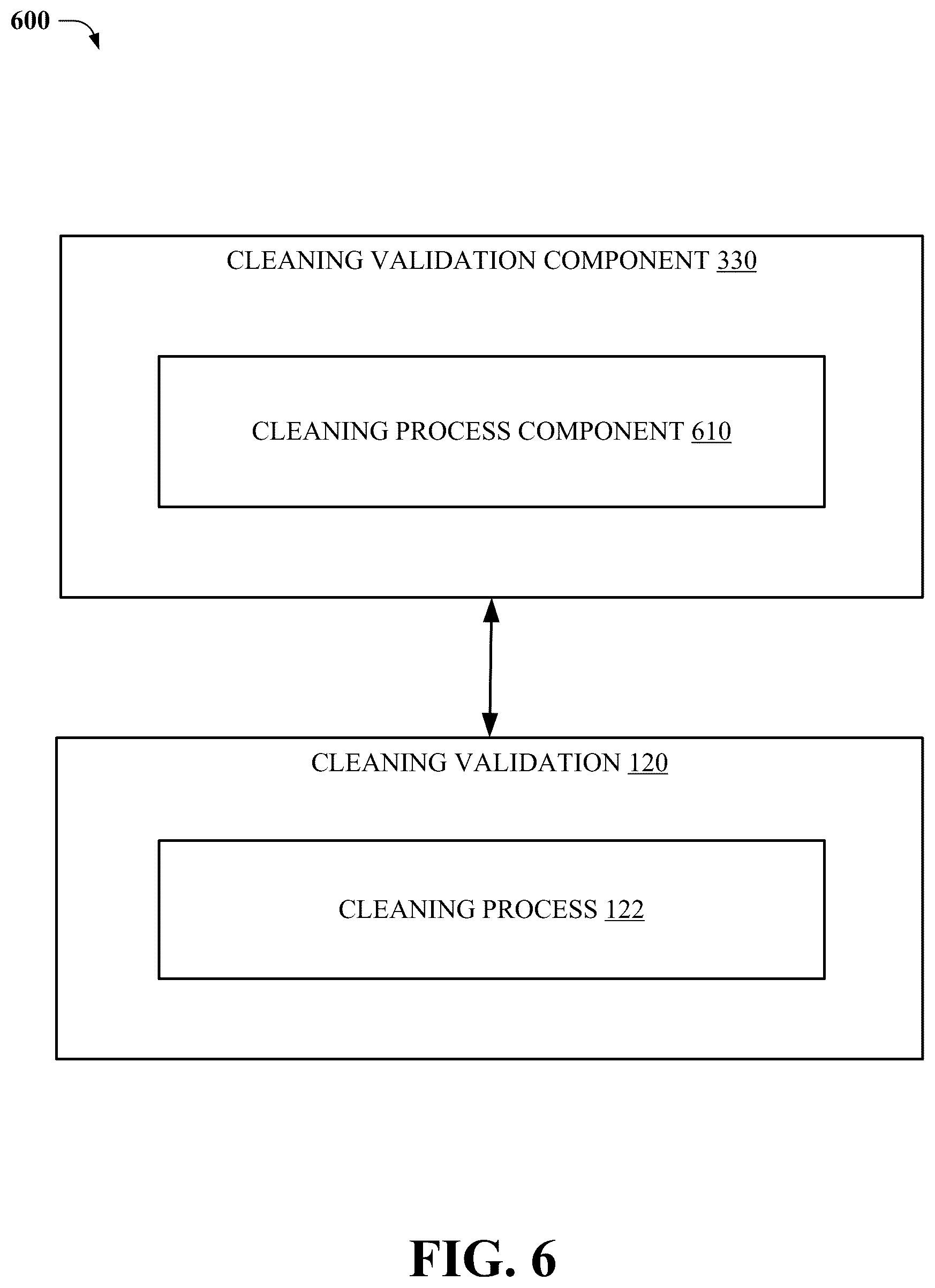 Patent US12174617 Figure 6 – Residual limit determination for a cleaning agent corresponding to a validation of an equipment cleaning process