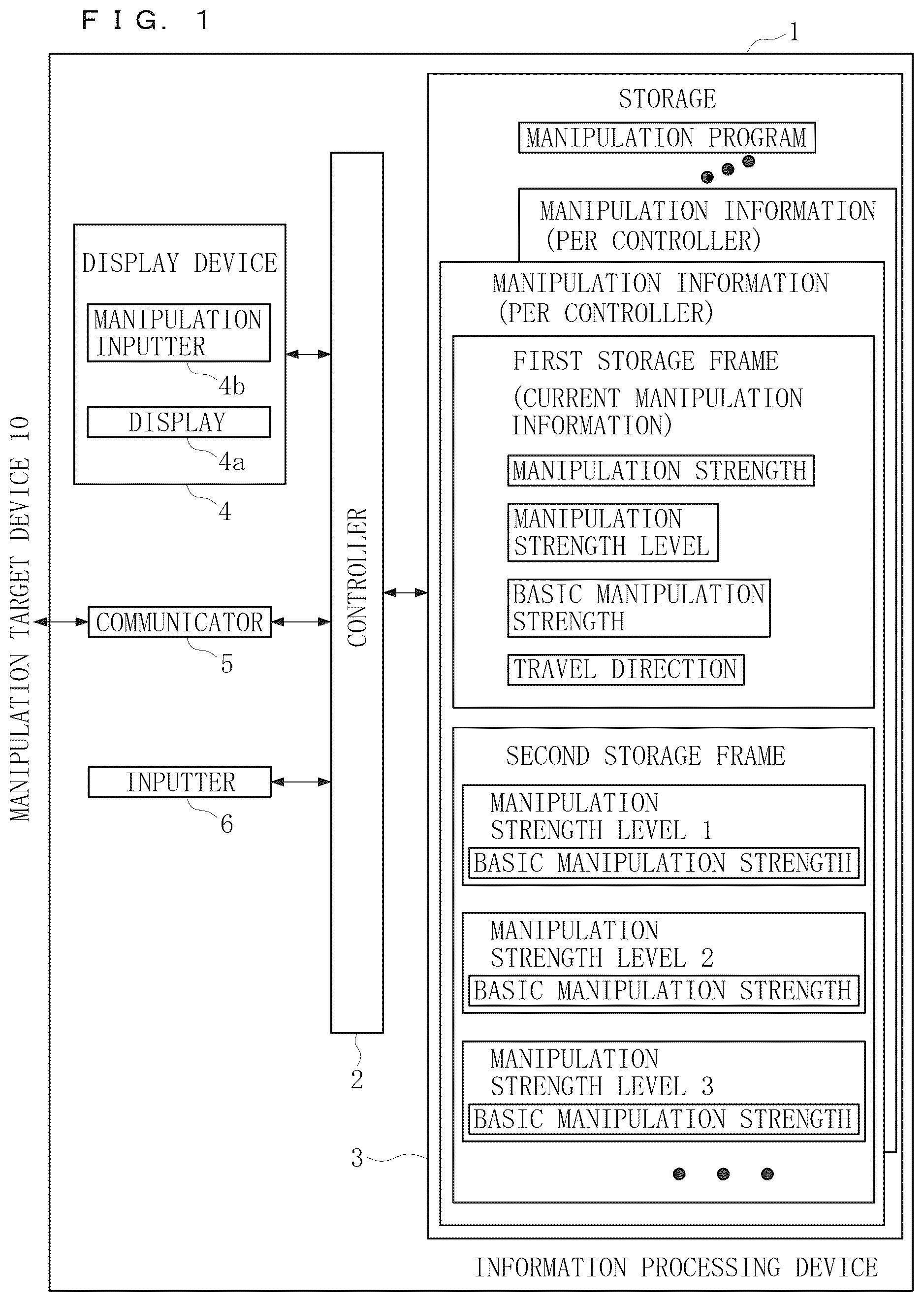 Patent US12174625 — Non-transitory computer readable medium storing program for manipulating manipulation target device — Figure 1