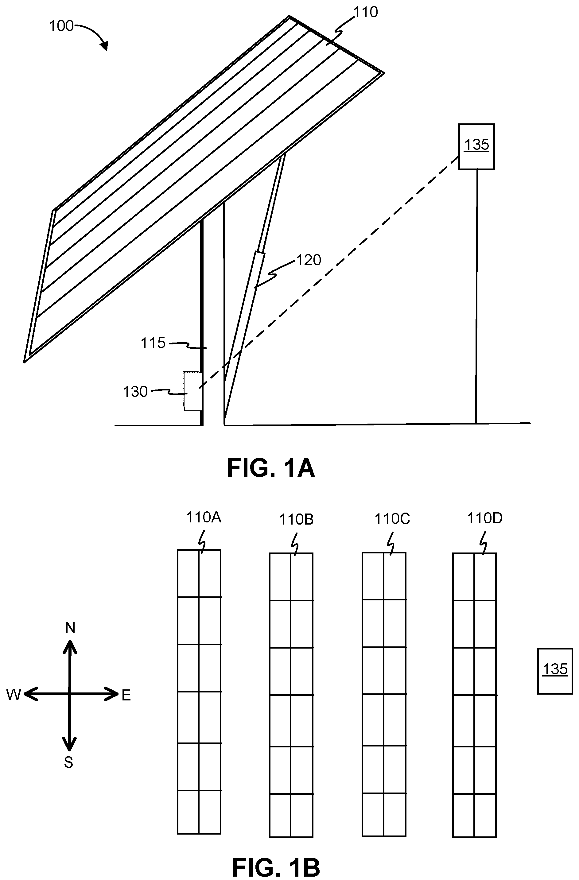 Patent US12174644 — Adaptive stow for solar tracker systems — Figure 1
