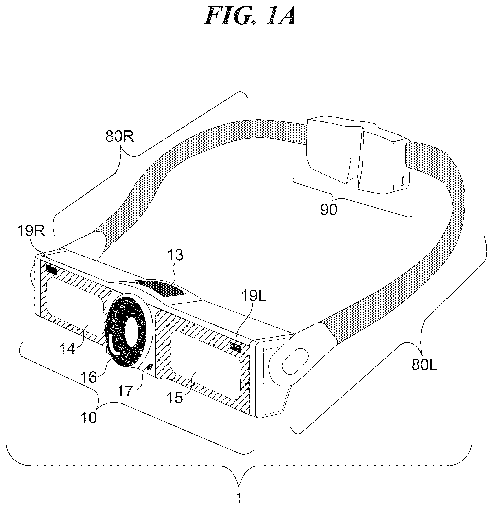 Patent US12174661 — Wearable image pickup apparatus, portable device and calibrator that communicate with image pickup apparatus, control methods therefor, and storage media storing control programs therefor — Figure 1