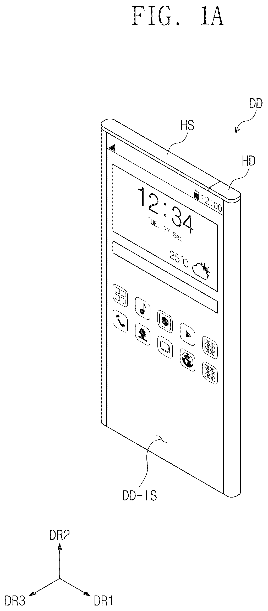 Patent US12174666 — Display device — Figure 1
