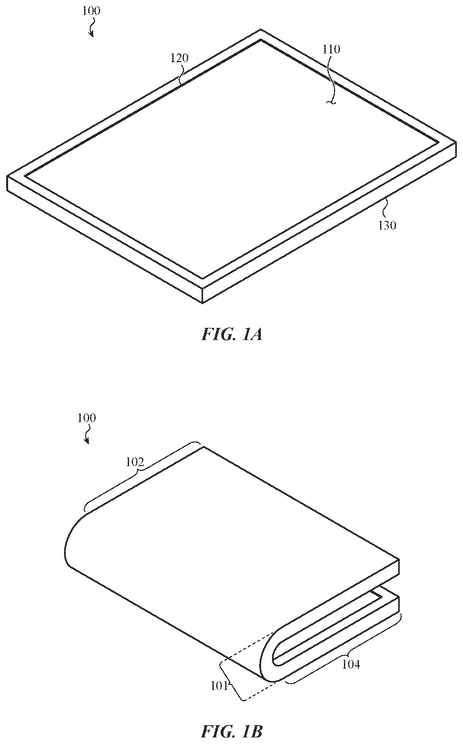 Patent US12174671 — Foldable cover and display for an electronic device — Figure 1