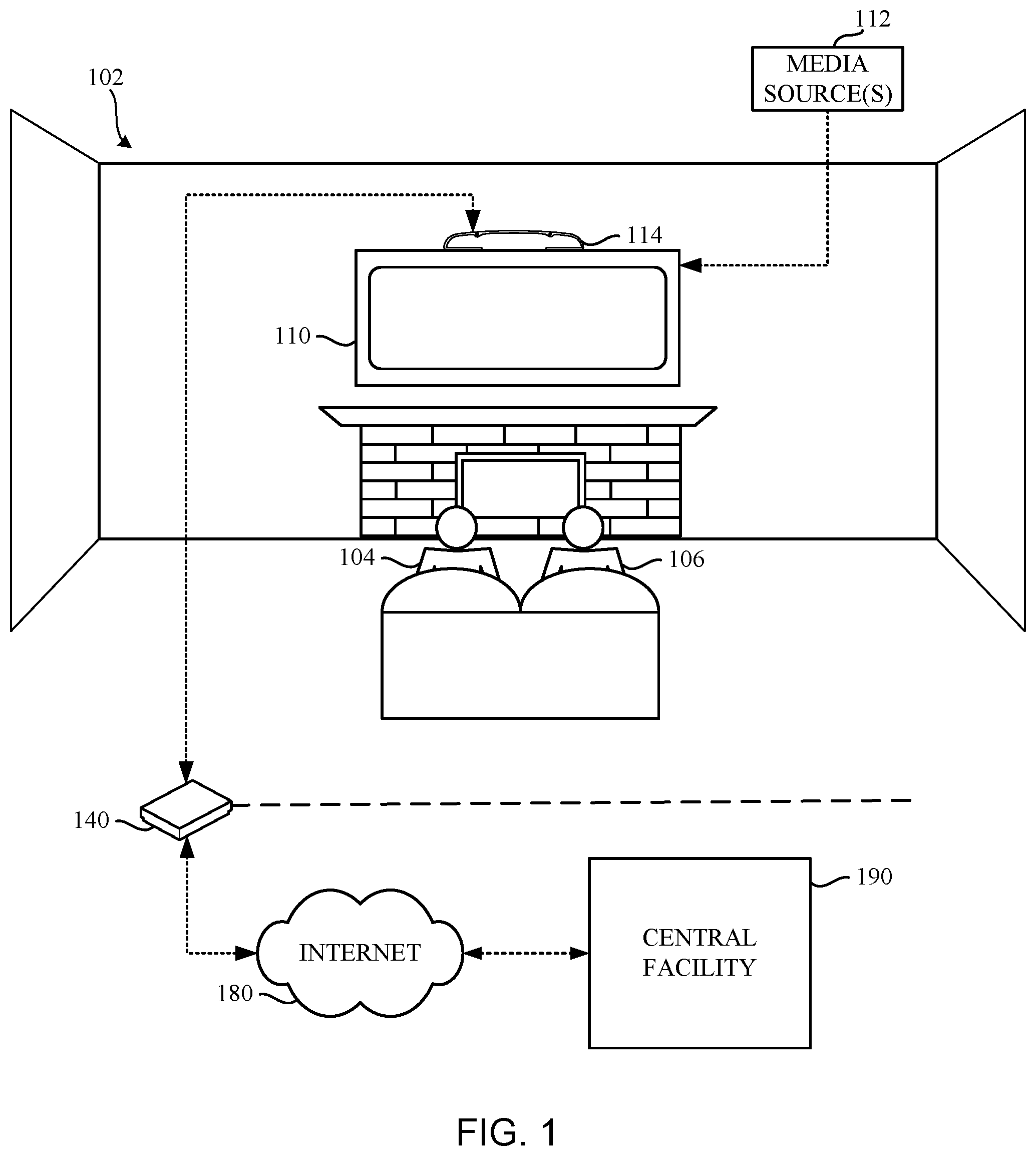 Patent US12174719 Figure 1 – Verifying interconnection between media devices and meters using touch sensing integrated circuits